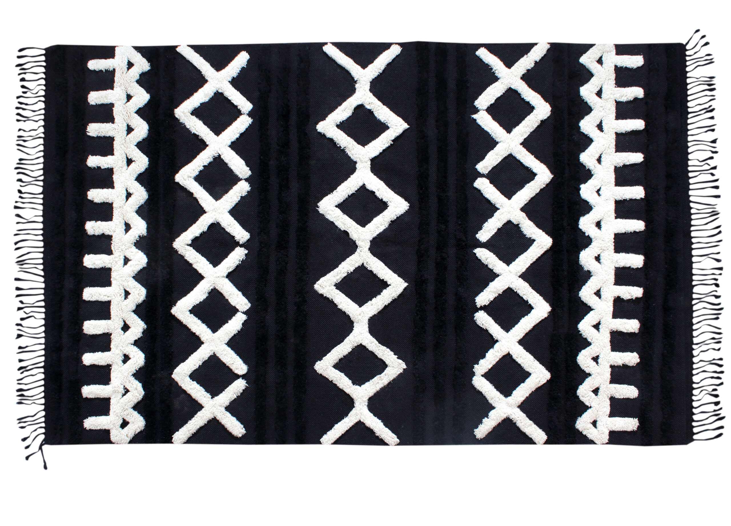 שטיח דגם דלתא שחור