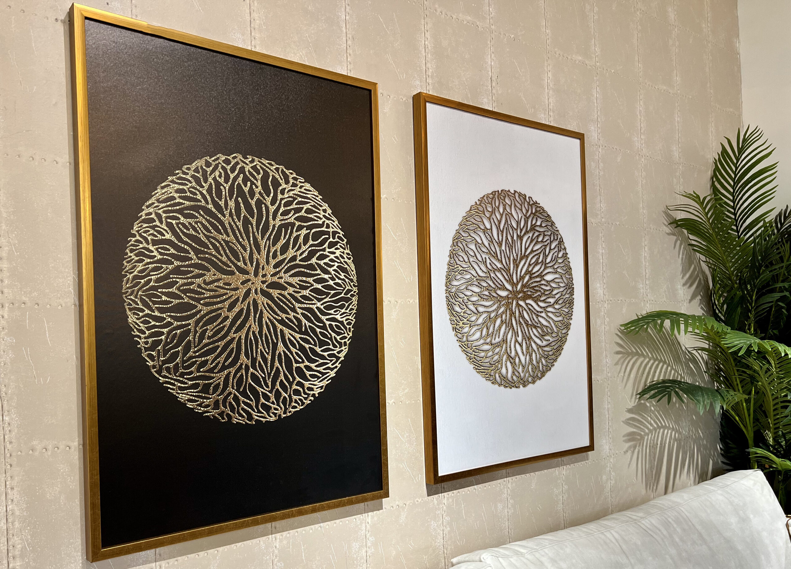 תמונה דגם עיגול בשילוב זהב תמונה דגם עיגול בשילוב זהב