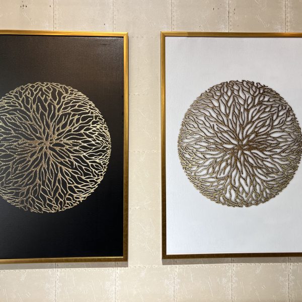 תמונה דגם עיגול בשילוב זהב