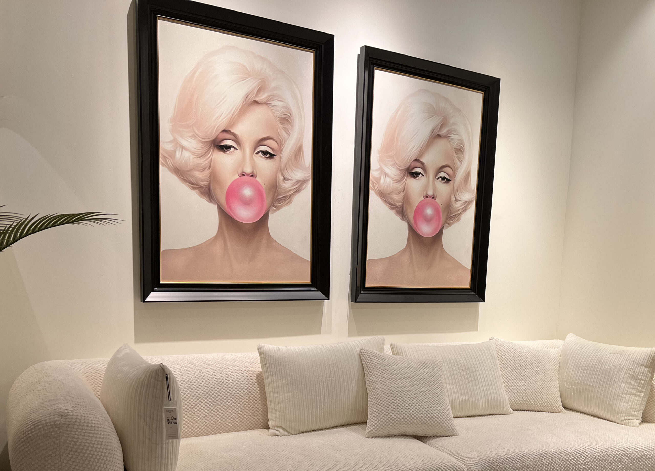 תמונת קנבס שמן דגם מסטיק ורוד תמונת קנבס שמן דגם מסטיק ורוד