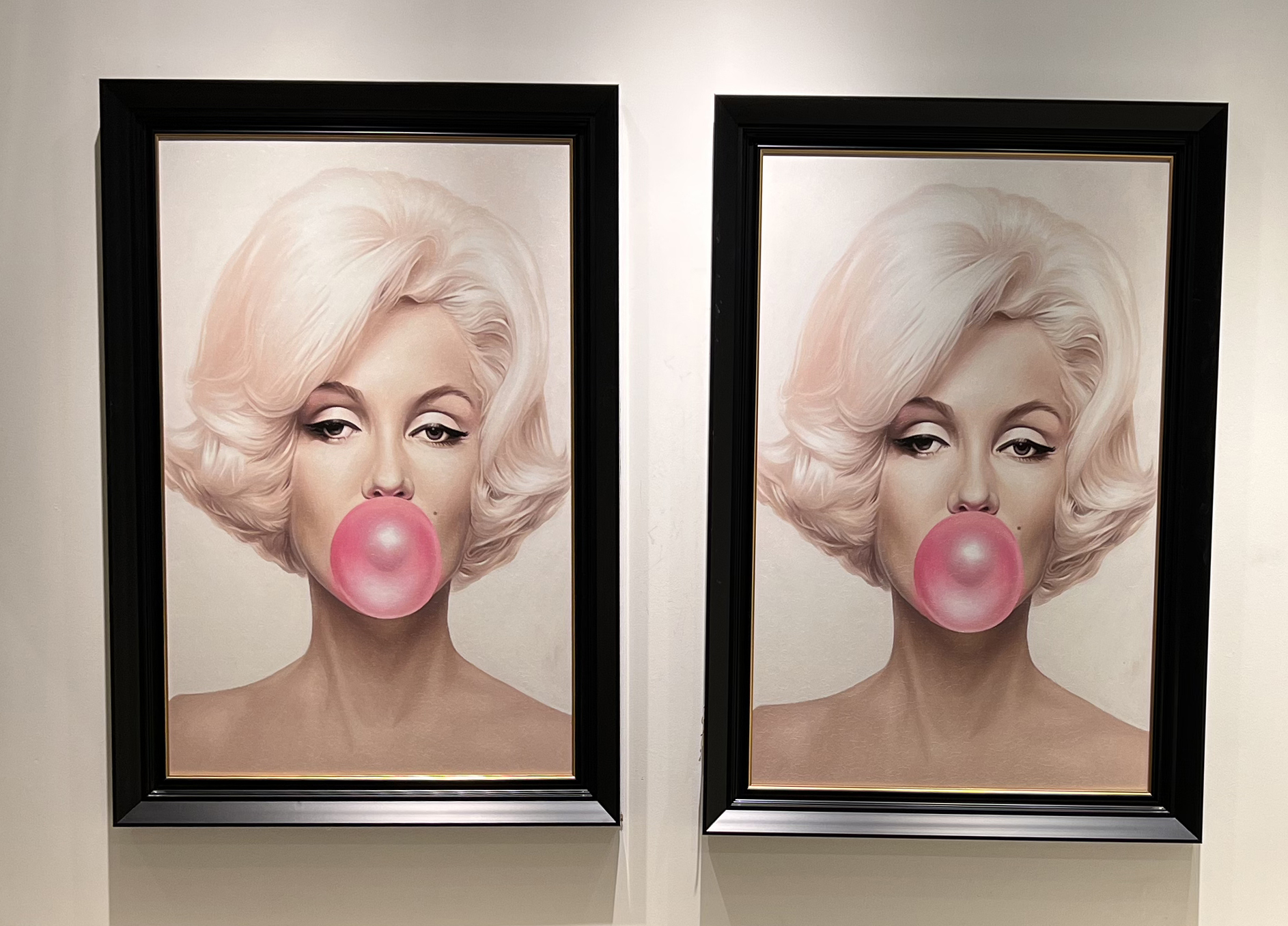 תמונת קנבס שמן דגם מסטיק ורוד תמונת קנבס שמן דגם מסטיק ורוד