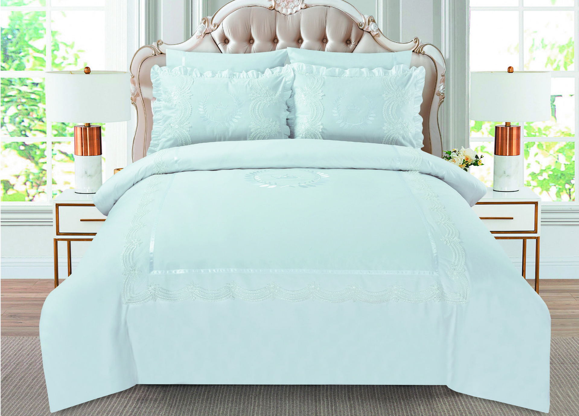 סט מצעים דגם לייס רויילטי פרנקל 180 סט מצעים דגם לייס רויילטי פרנקל 180