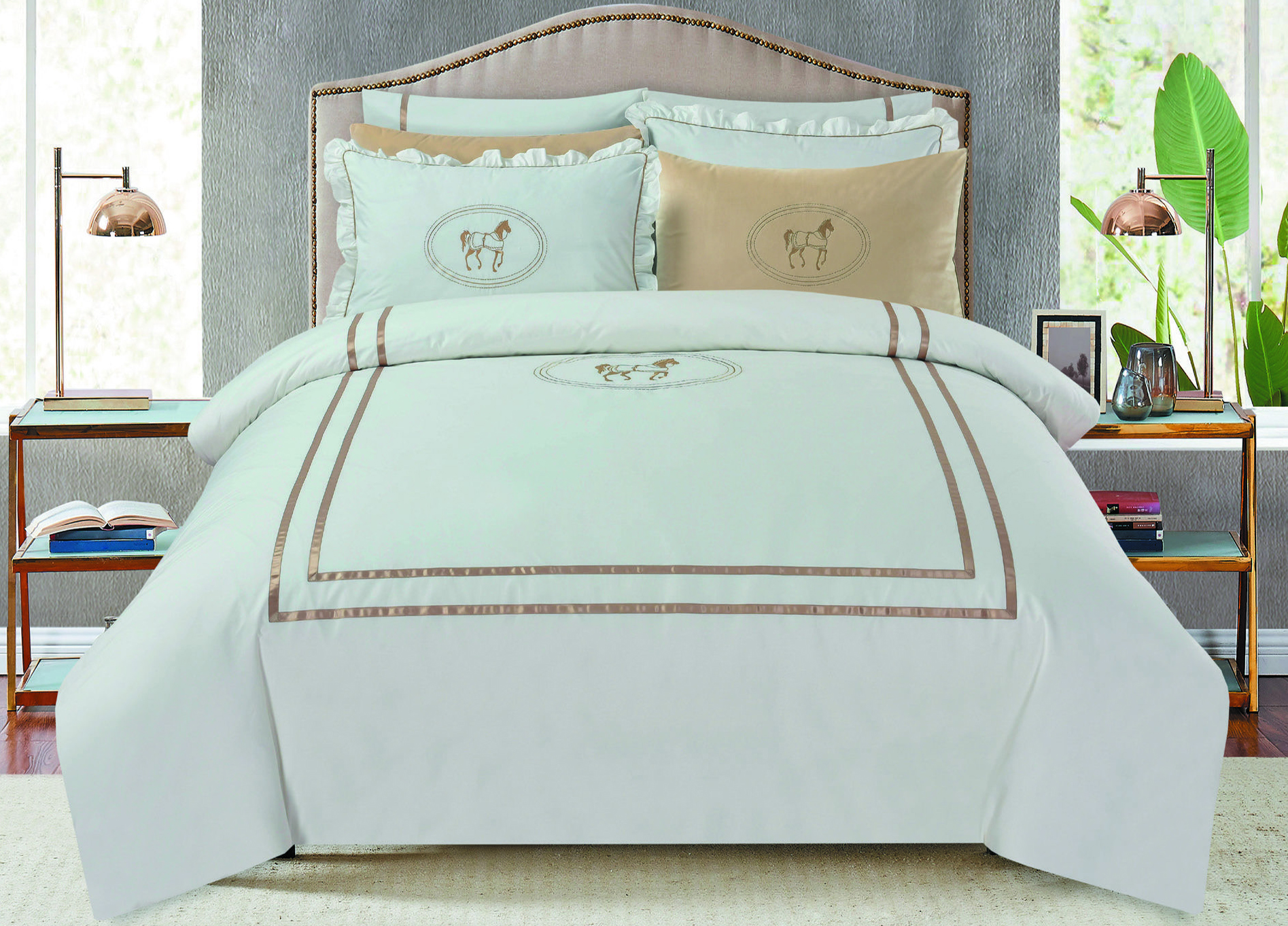 סט מצעים דגם פרקל פרינס כותנה 180 סט מצעים דגם פרקל פרינס כותנה 180