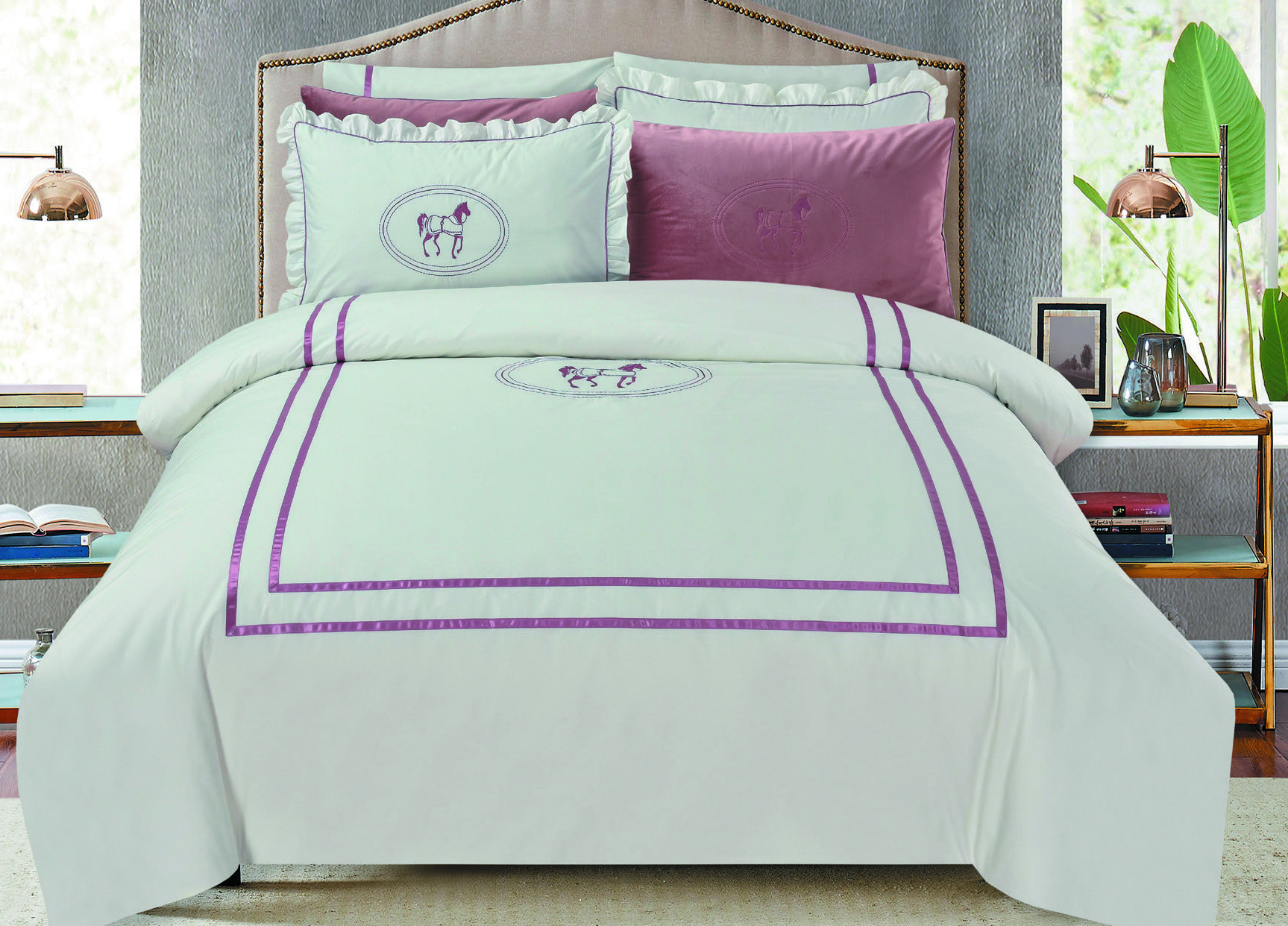 סט מצעים דגם פרקל פרינס כותנה 180 סט מצעים דגם פרקל פרינס כותנה 180