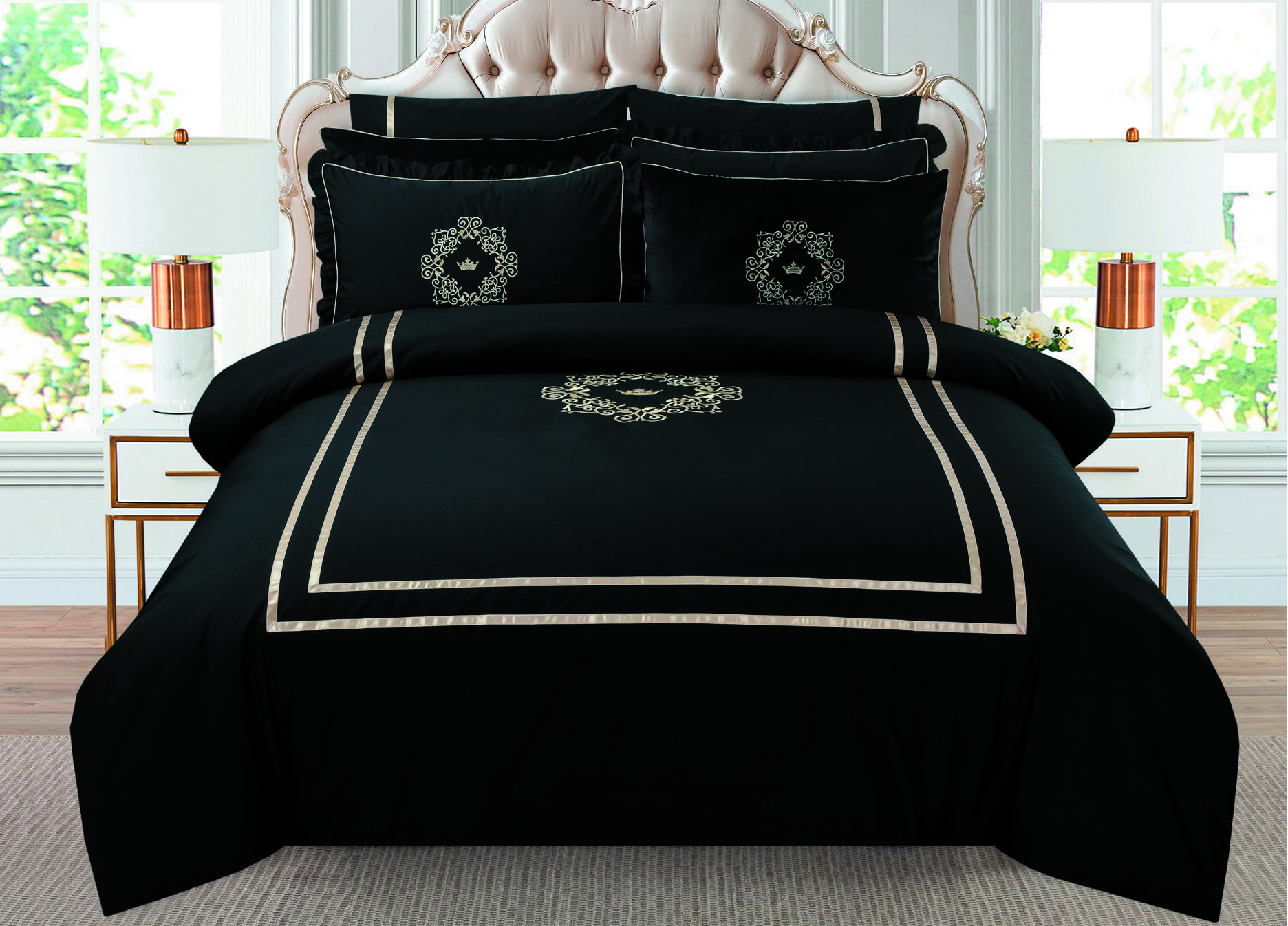 סט מצעים דגם פרקל דון כותנה 180 סט מצעים דגם פרקל דון כותנה 180