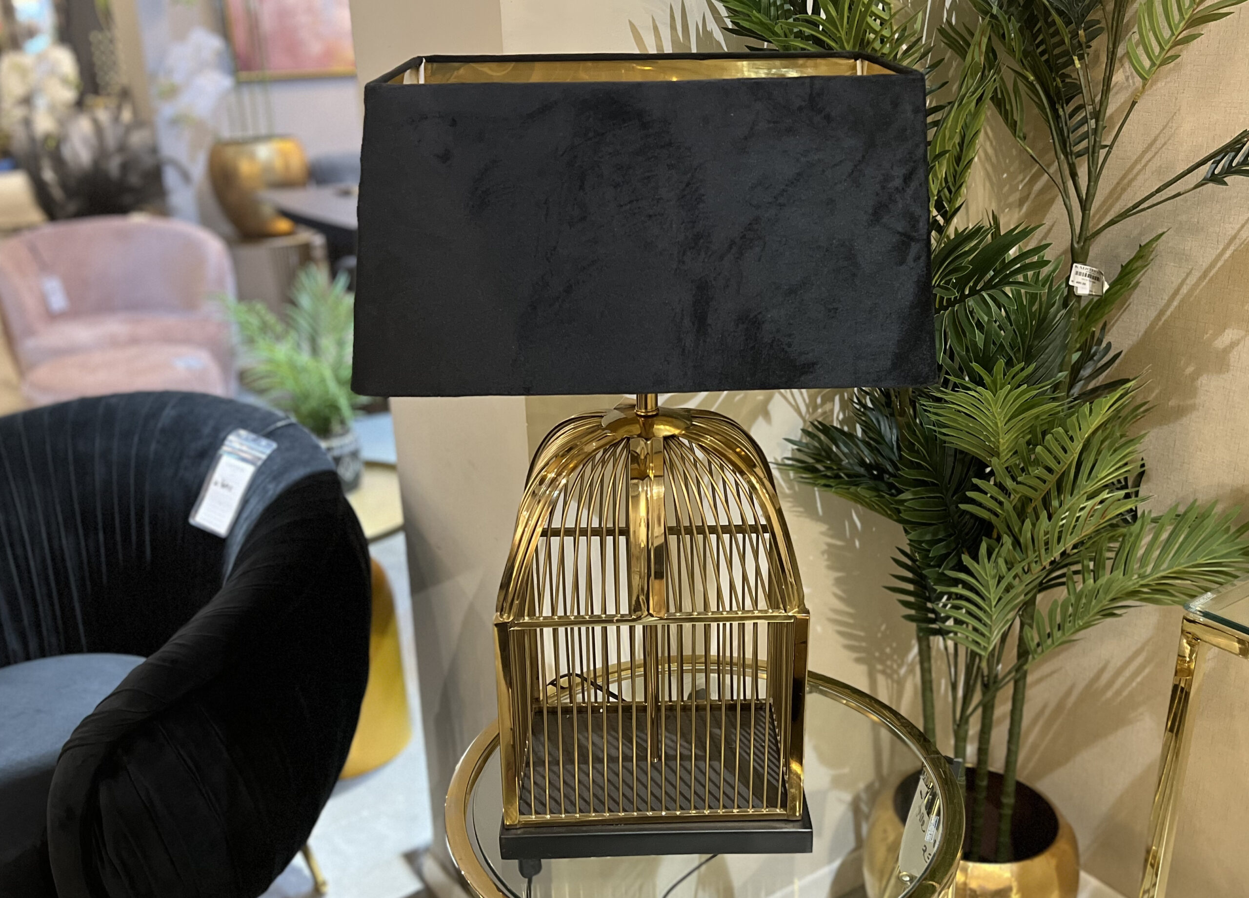 מנורת לילה LORENZO שחור זהב