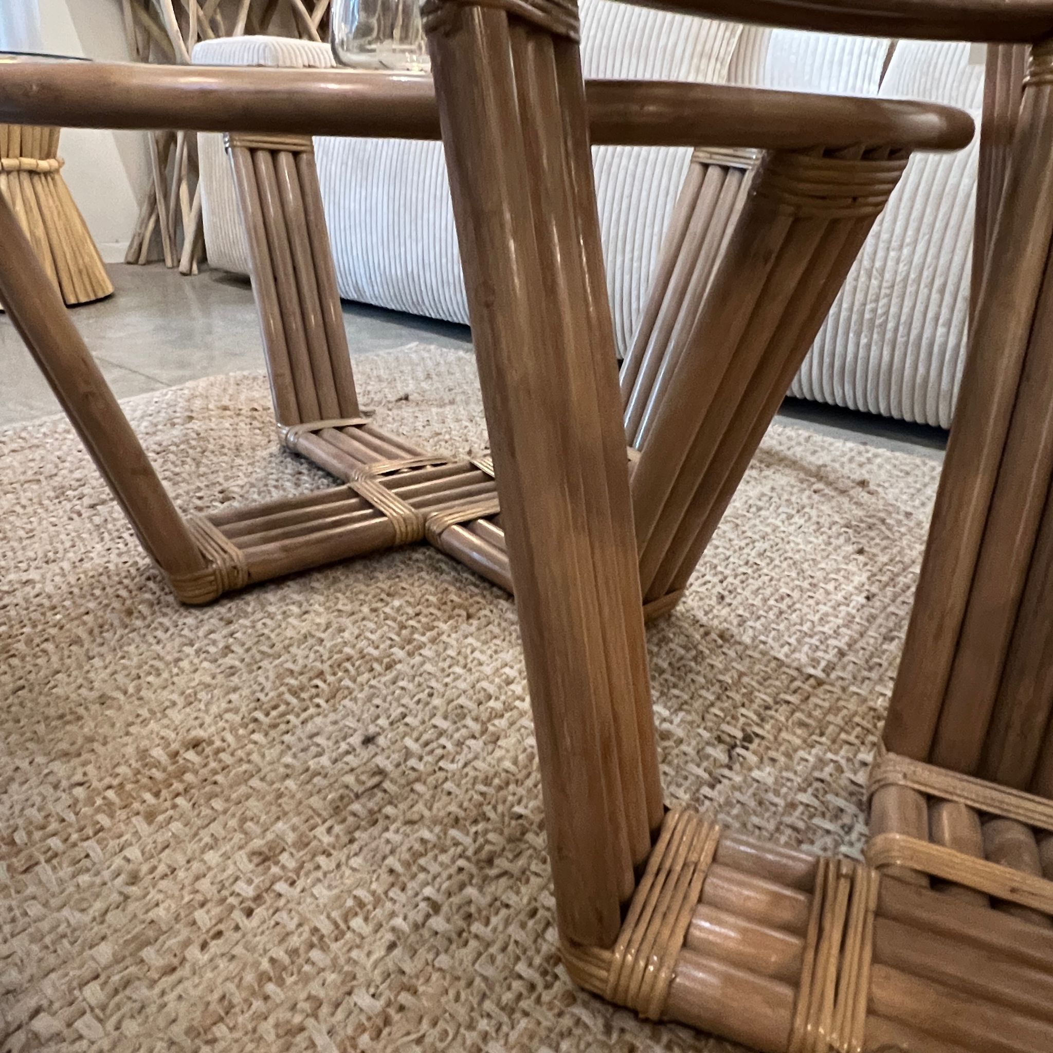 סט שלישיית שולחנות במבוק דגם סאן רייז סט שלישיית שולחנות במבוק דגם סאן רייז