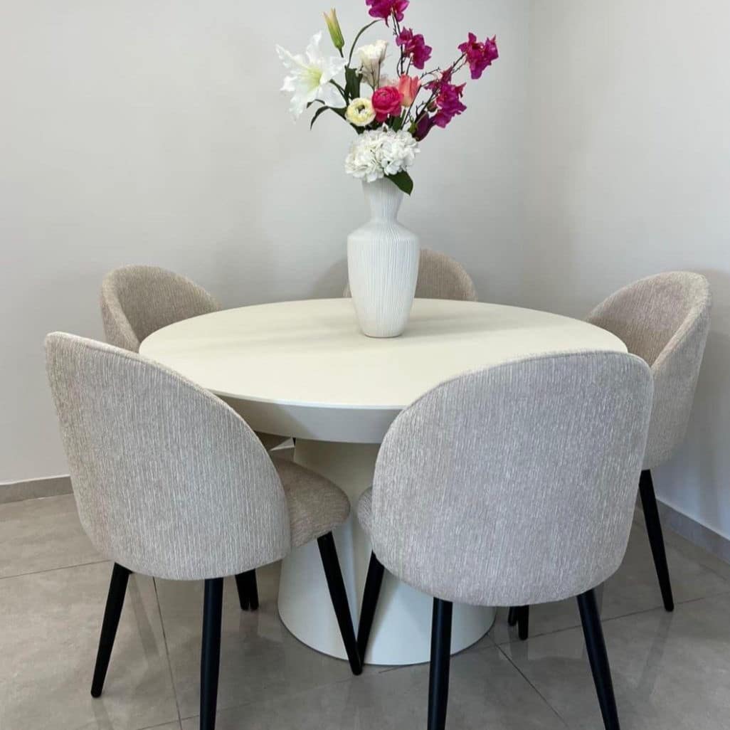 שולחן פינת אוכל עגול דגם פיזה שולחן פינת אוכל עגול דגם פיזה