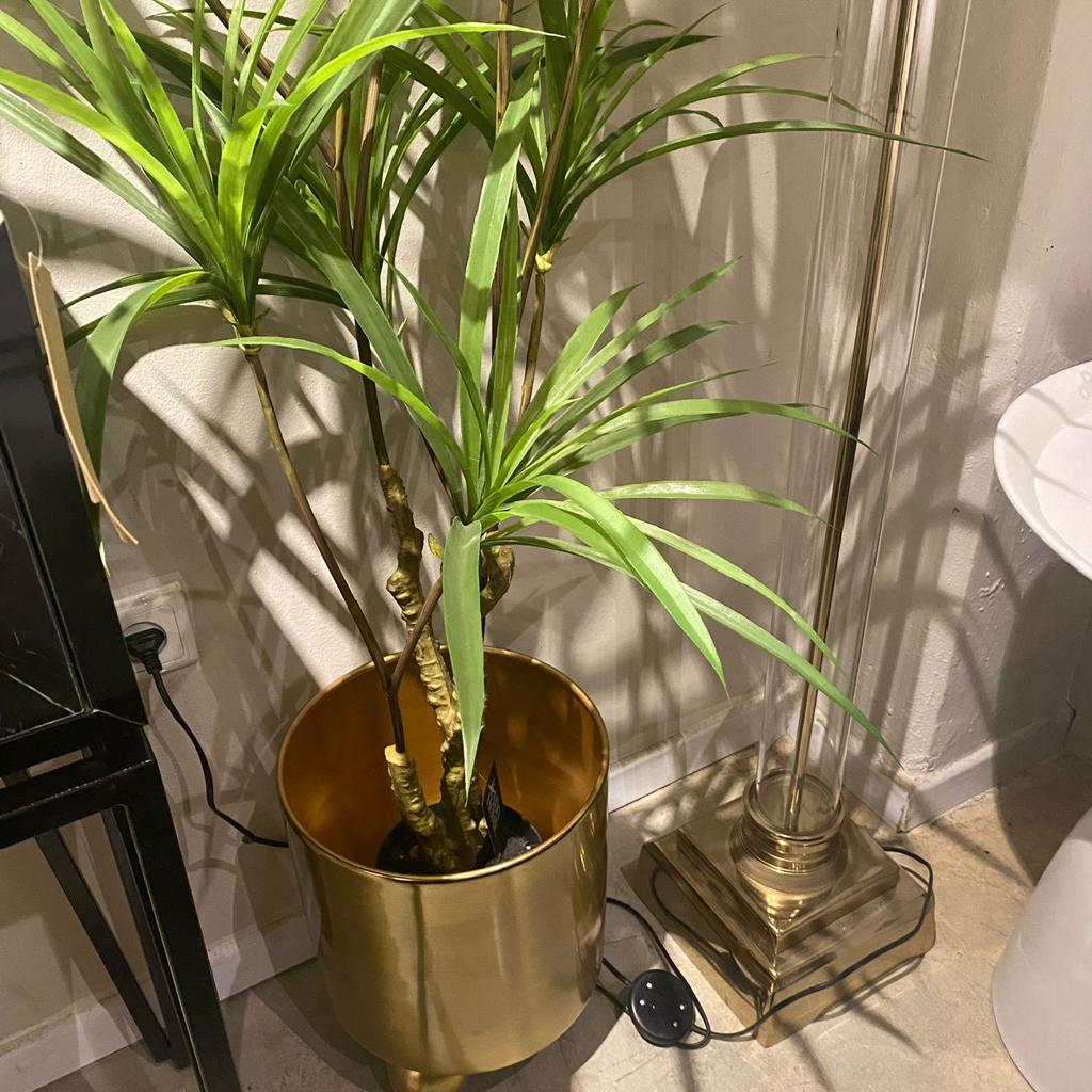 מנורת לילה רצפתית מנירוסטה בשילוב זכוכית