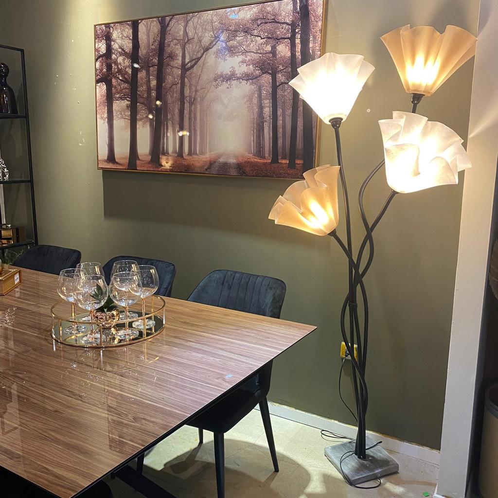 מנורת פרחים 4 קנים