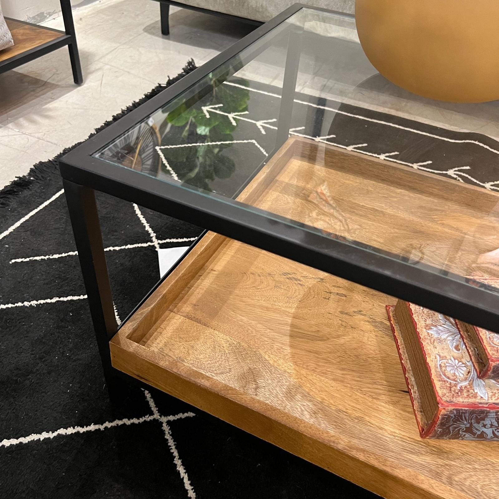 שולחן סלון ווד טרי עץ מנגו ברזל שחור וזכוכית דגם סוניל שולחן סלון ווד טרי עץ מנגו ברזל שחור וזכוכית דגם סוניל