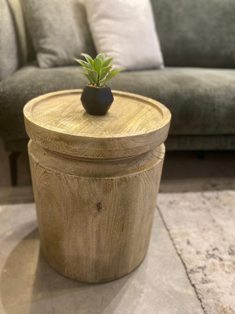 שולחן צד דגם ווד מלא עץ שיטה - SALE שולחן צד דגם ווד מלא עץ שיטה - SALE