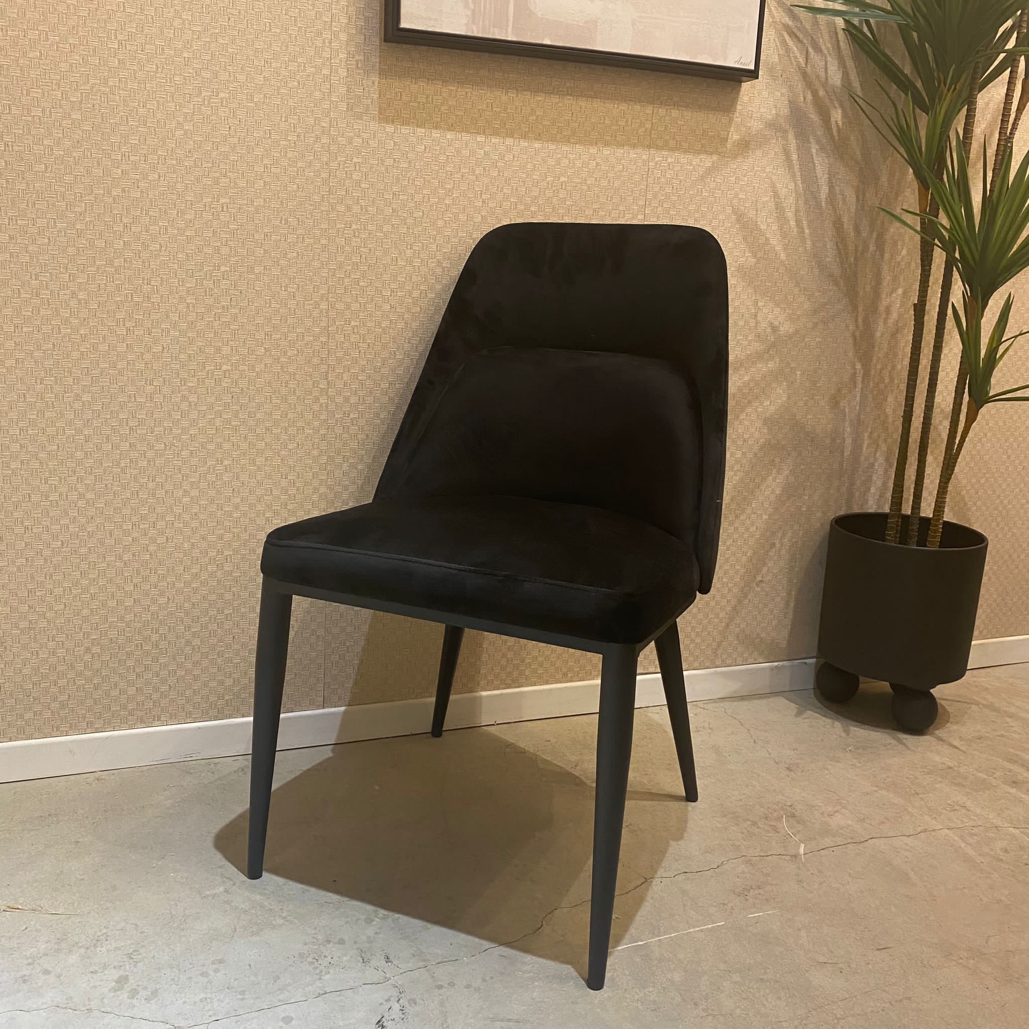 כיסא דגם למלו קימי שחור קטיפה- חיסול כיסא דגם למלו קימי שחור קטיפה- חיסול