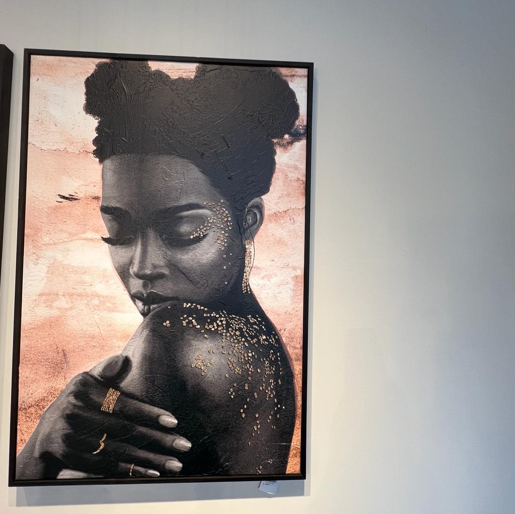 תמונה אפקט עבודת יד 80/120 מסגרת שחורה תמונה אפקט עבודת יד 80/120 מסגרת שחורה