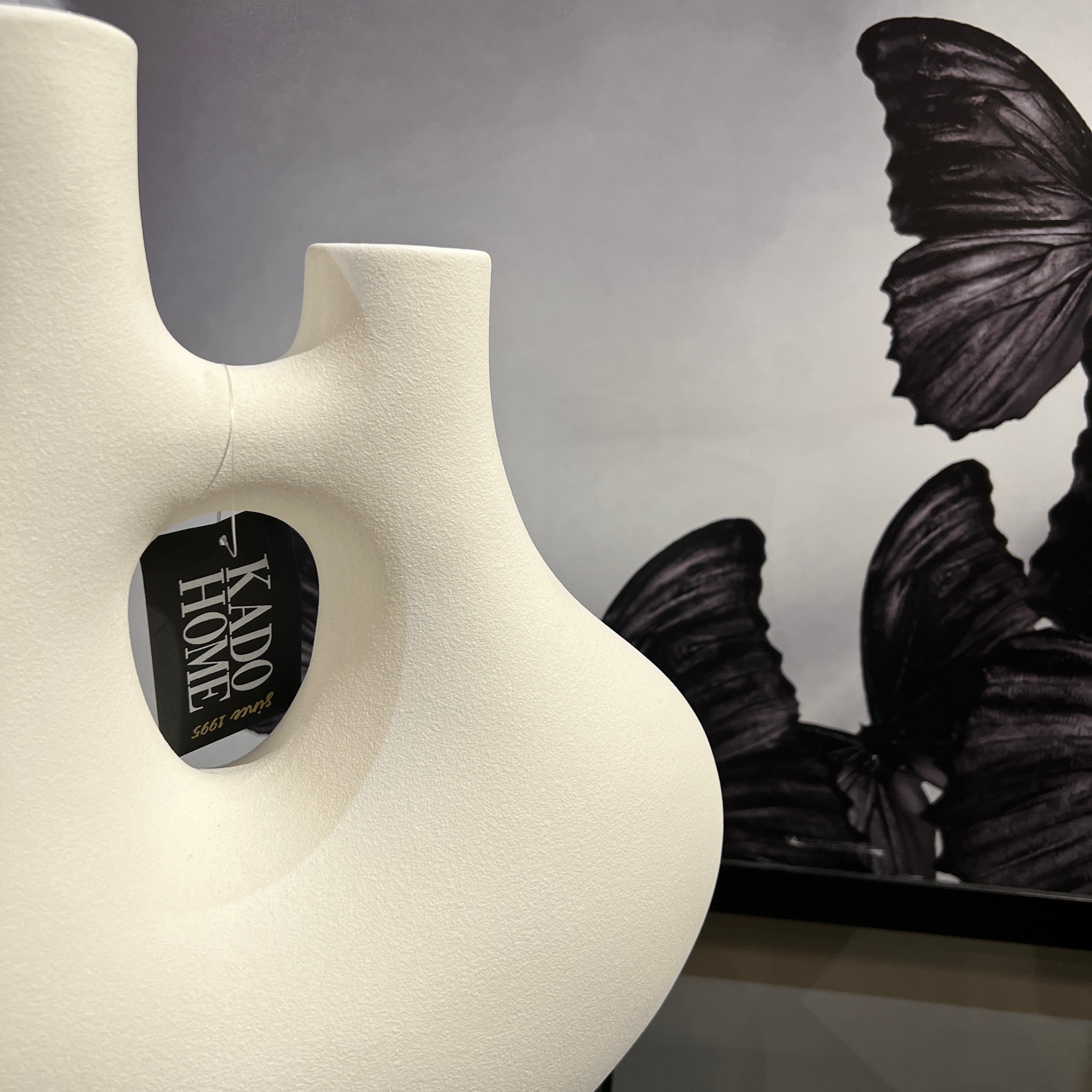 כד פיה כפולה לבן