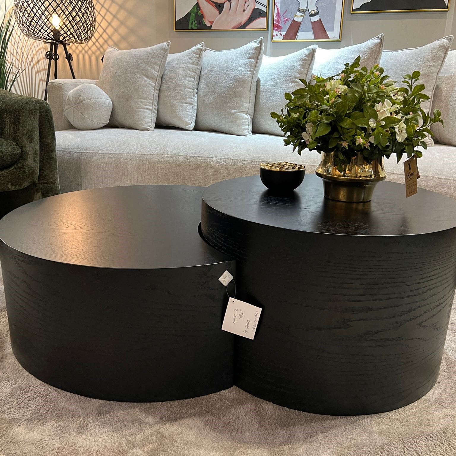 סט שולחנות סלון דגם מולין סט שולחנות סלון דגם מולין