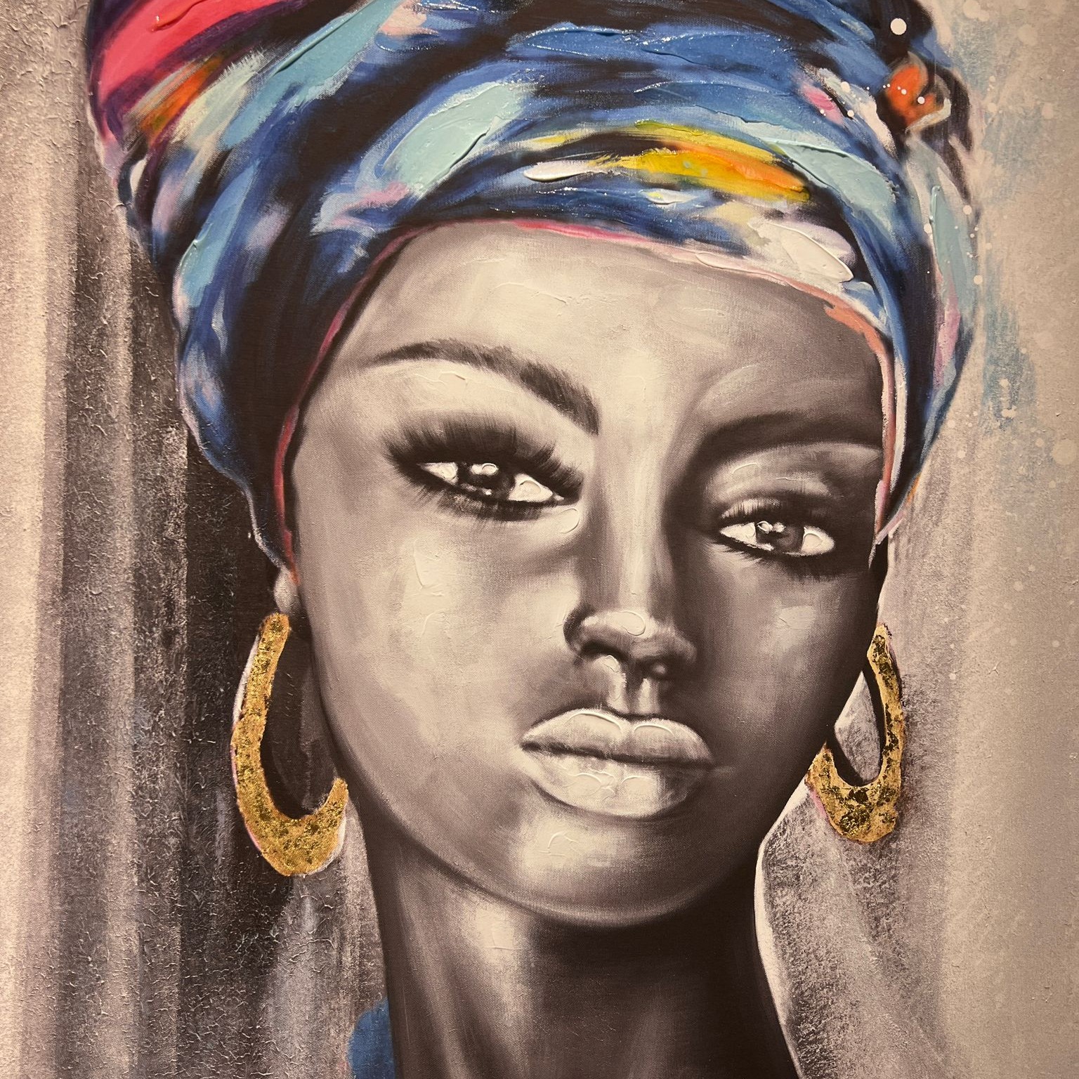 תמונה שמן אנאל בשילוב הדפסה עם מסגרת 80/120 