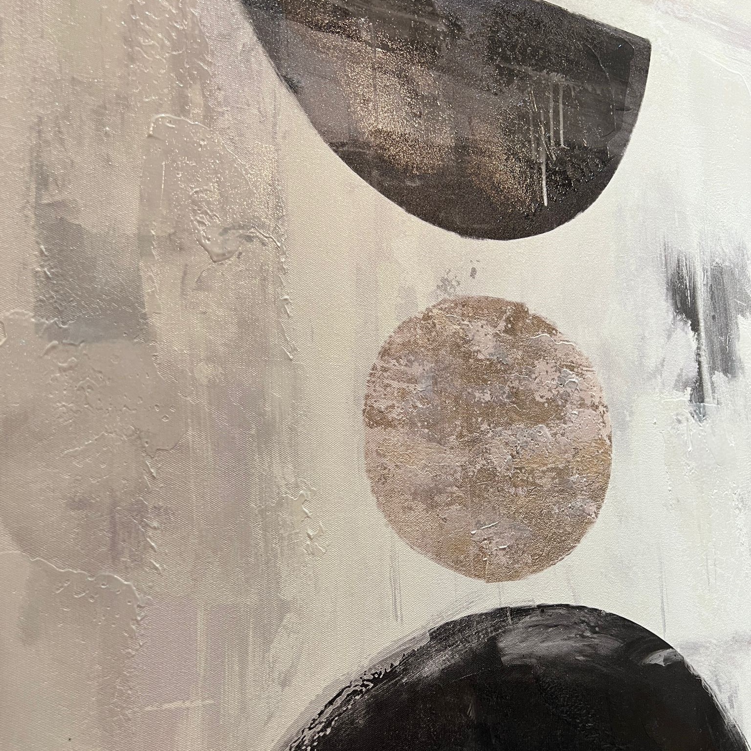 תמונה שמן אנאל בשילוב הדפסה עם מסגרת