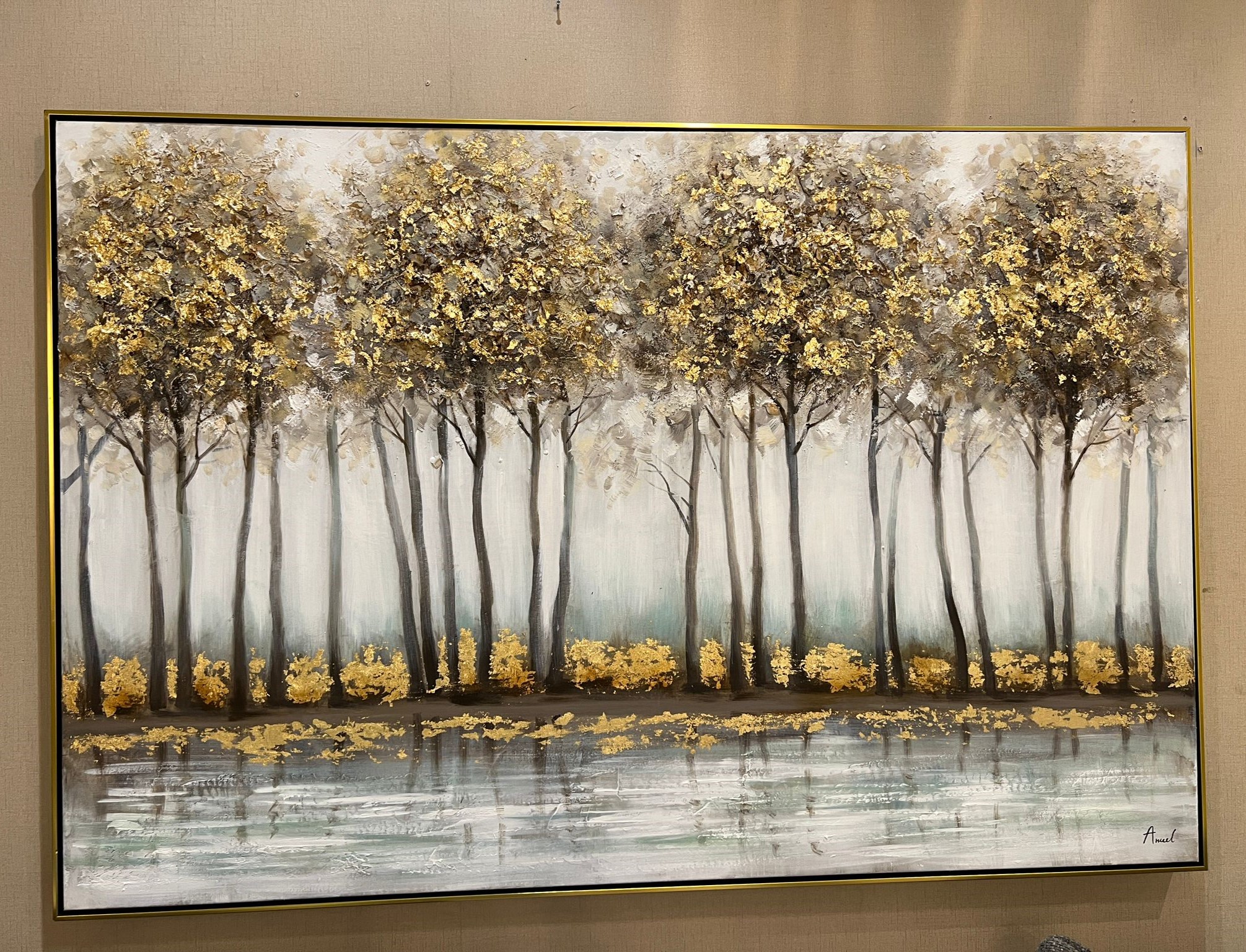 תמונה שמן עבודת יד עם מסגרת 100/150