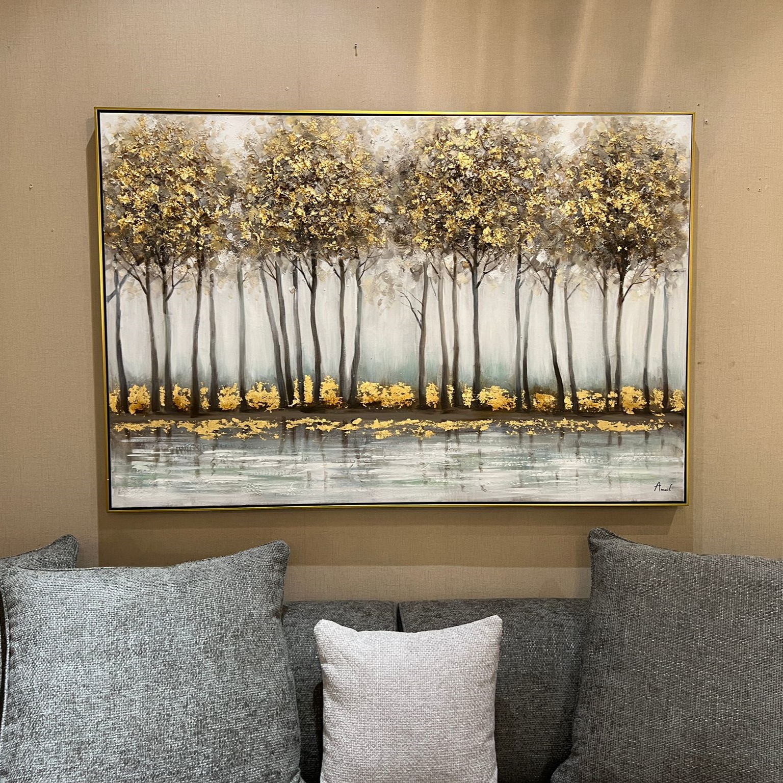 תמונה שמן עבודת יד עם מסגרת 100/150