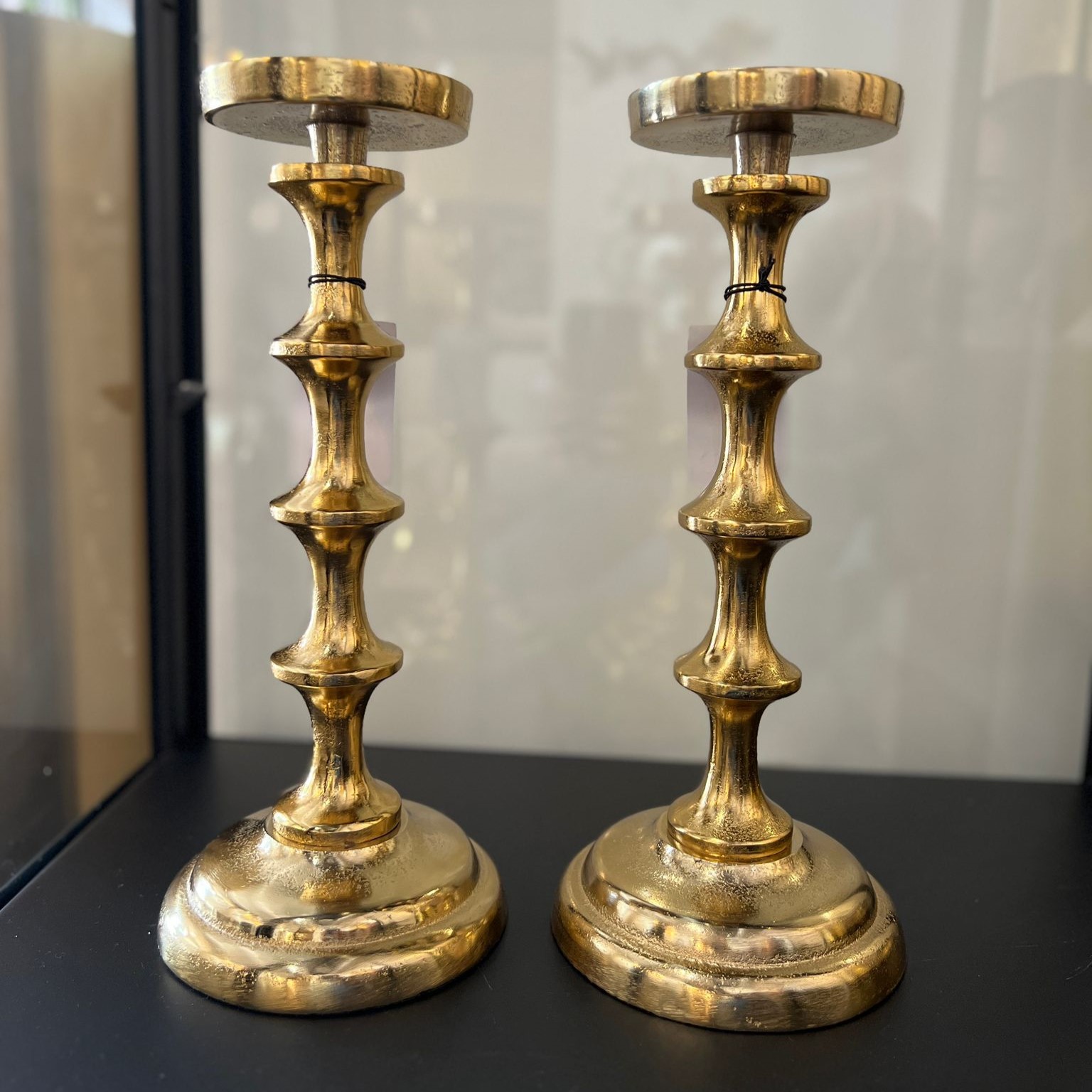 פמוט מתכת זהב פמוט מתכת זהב