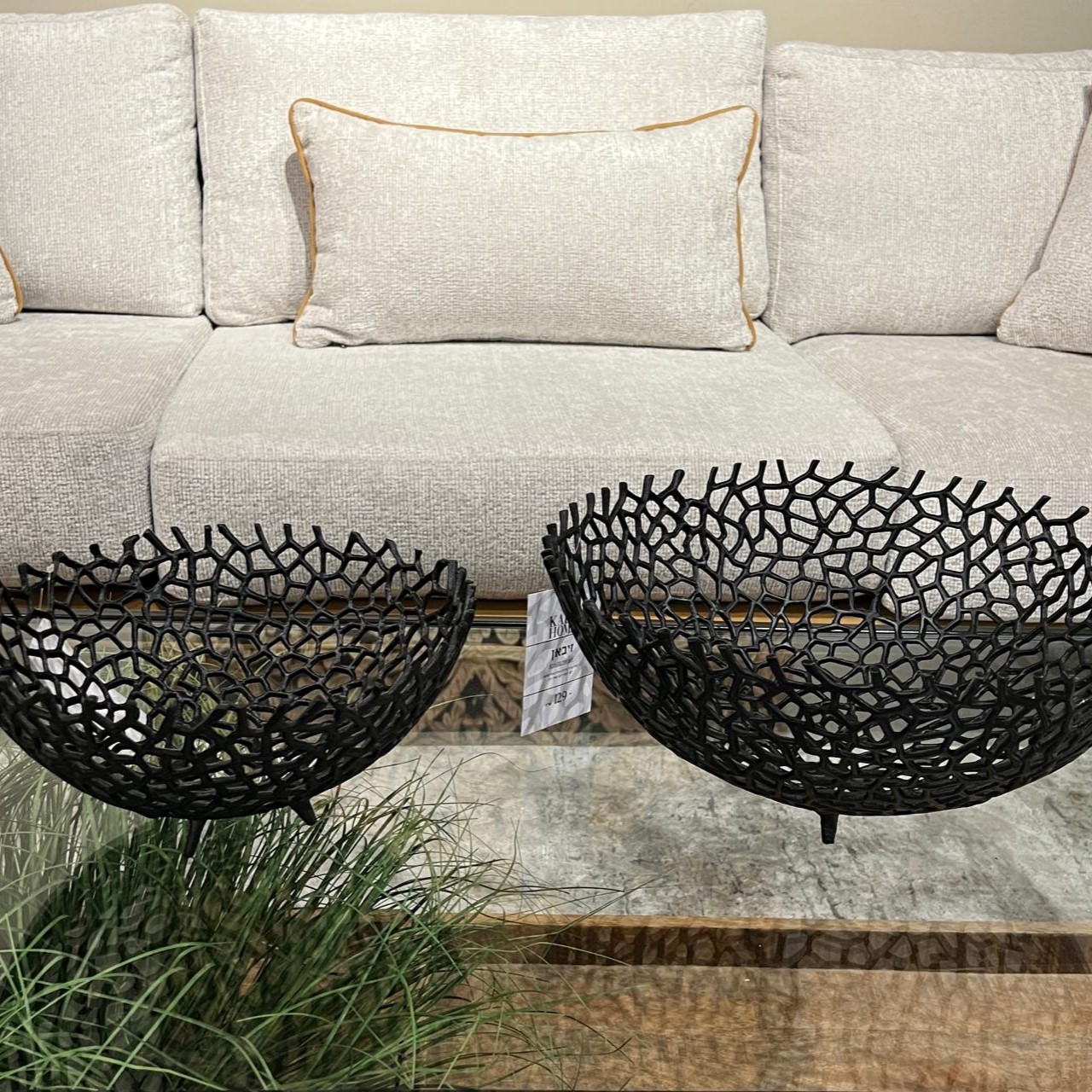 קערה ברזל תחרה שחור קערה ברזל תחרה שחור