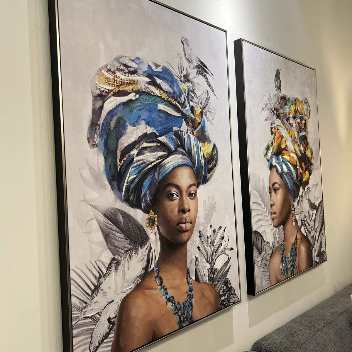 תמונה שמן אנאל בשילוב הדפסה עם מסגרת 80/120