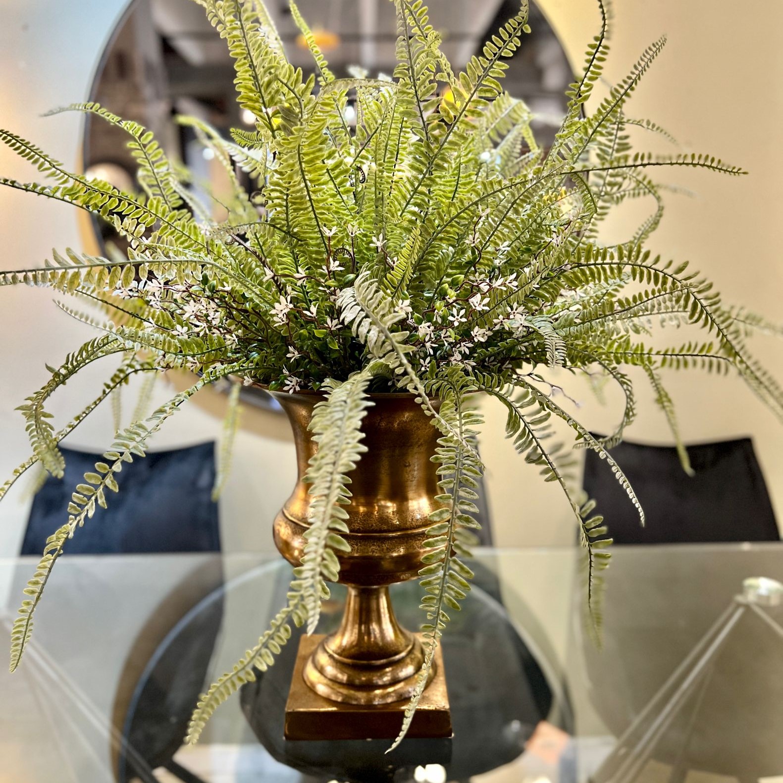 כד גביע ענק מתכת זהב