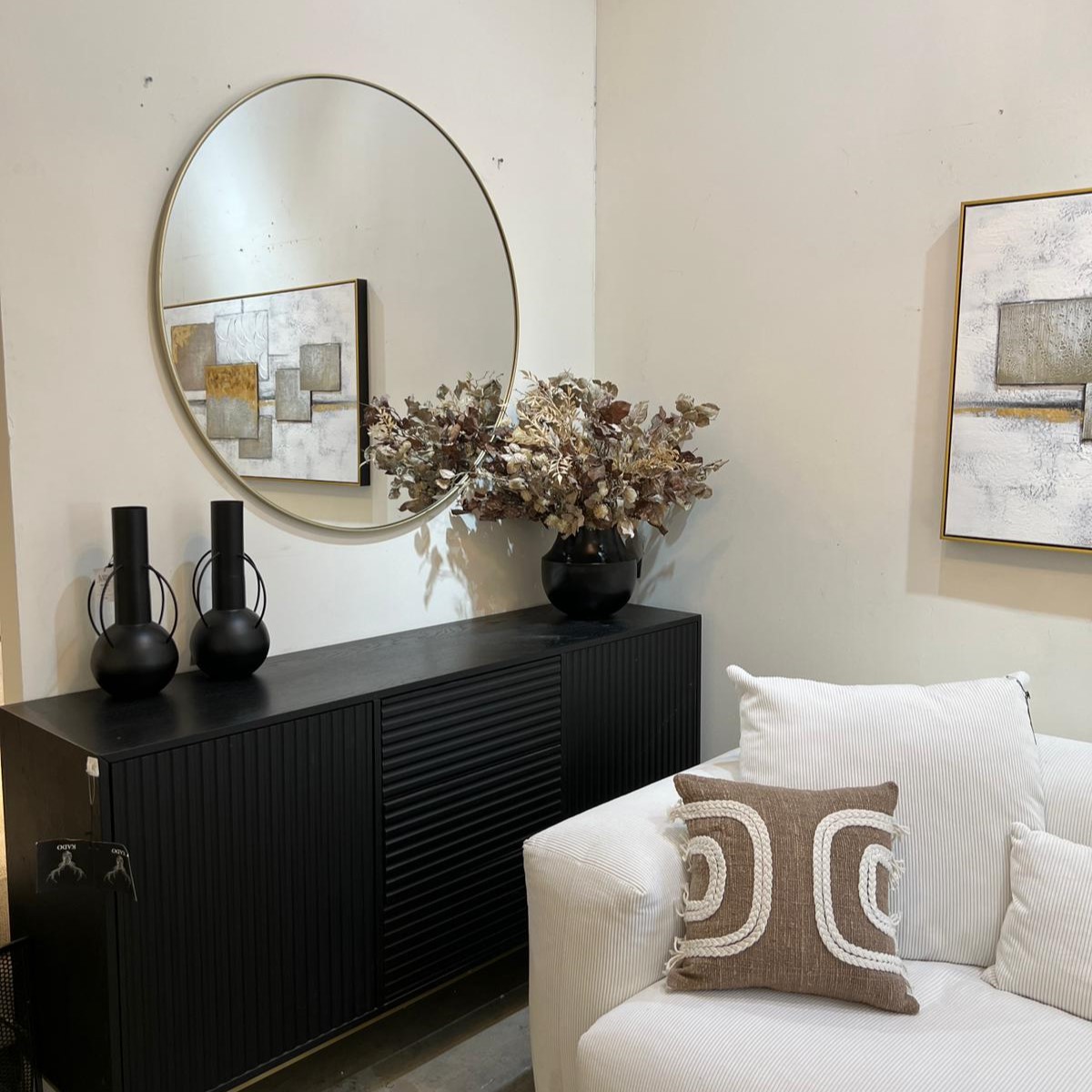 כד מתכת שחור ידיות גבוה