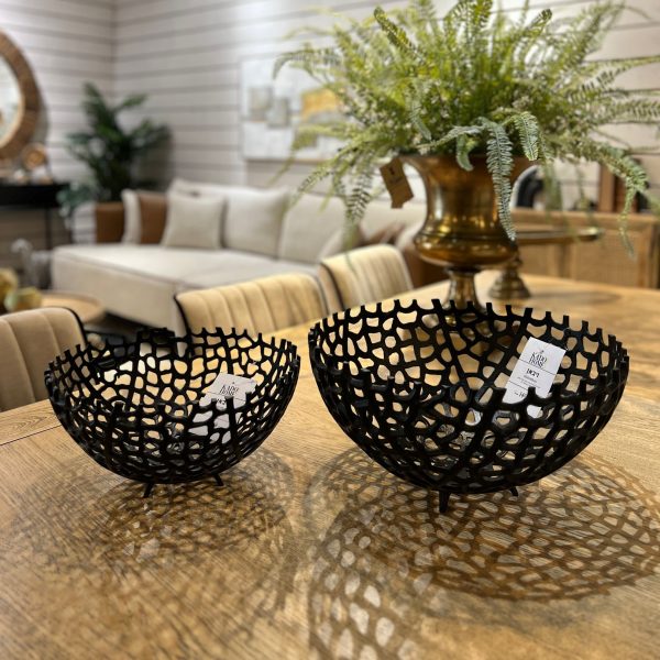 קערה ברזל תחרה עמוקה שחור