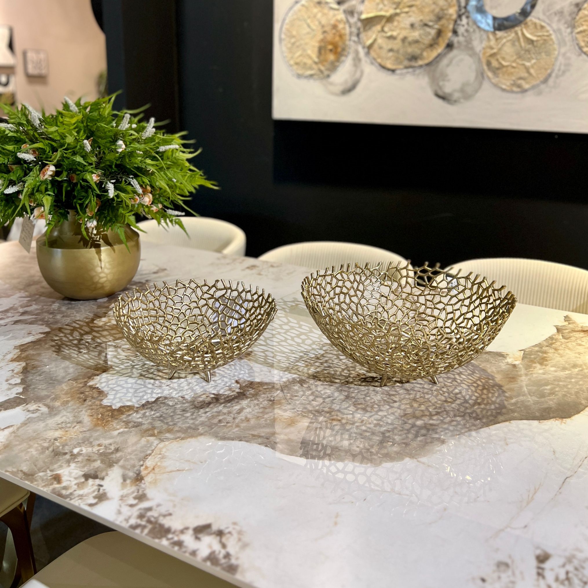 קערה ברזל תחרה זהב דגם זיבאן קערה ברזל תחרה זהב דגם זיבאן