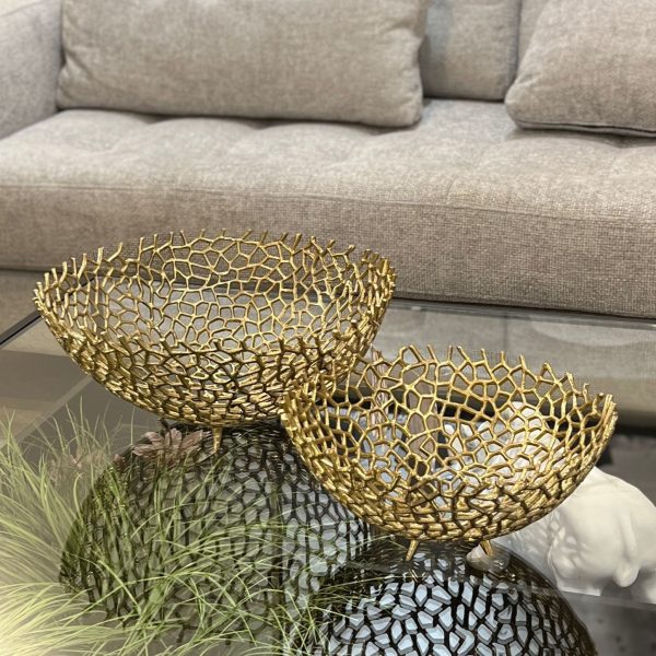 קערה ברזל תחרה זהב דגם זיבאן