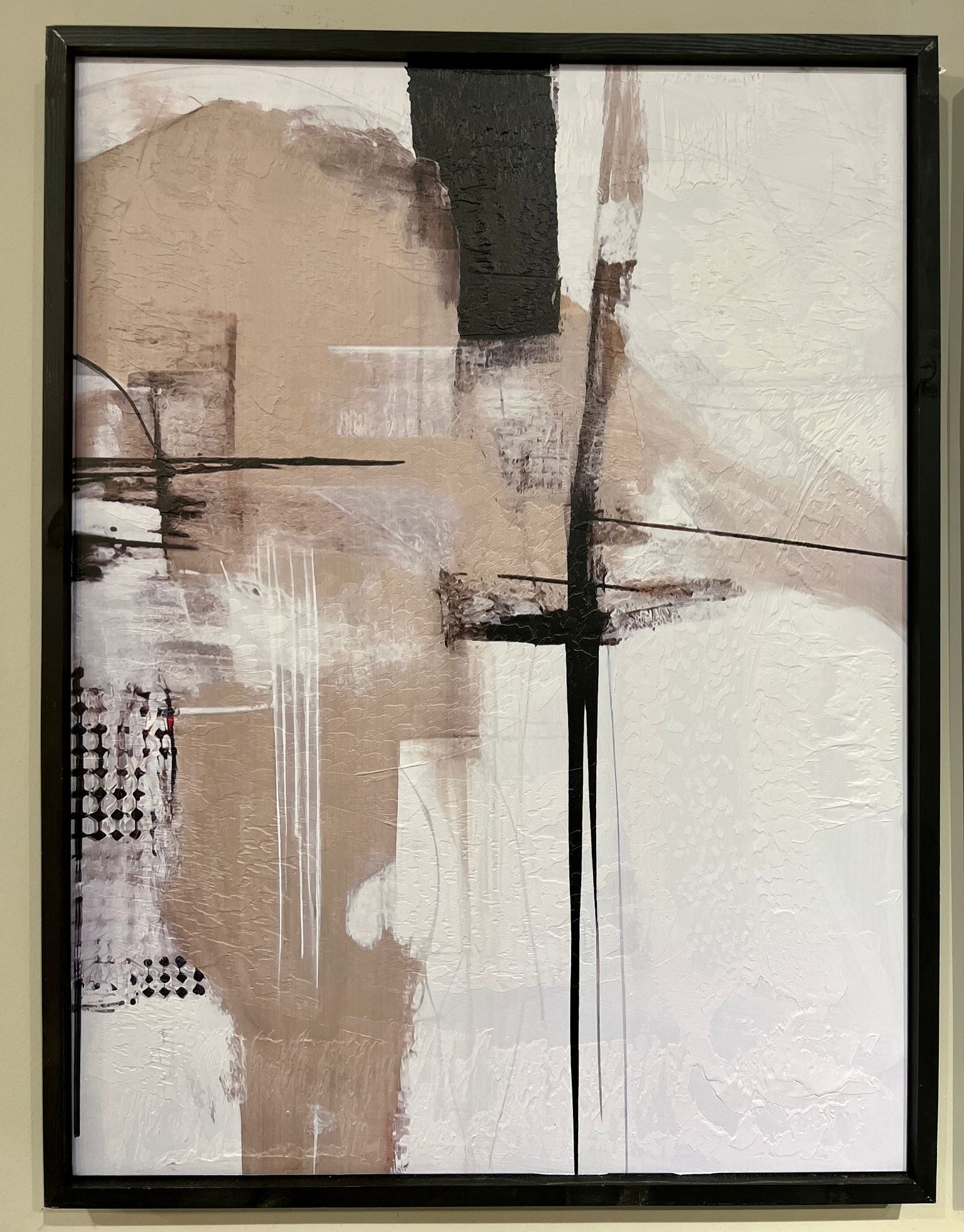 תמונה עבודת יד מיוחדת עם מסגרת שחורה 60/80 מוריאל