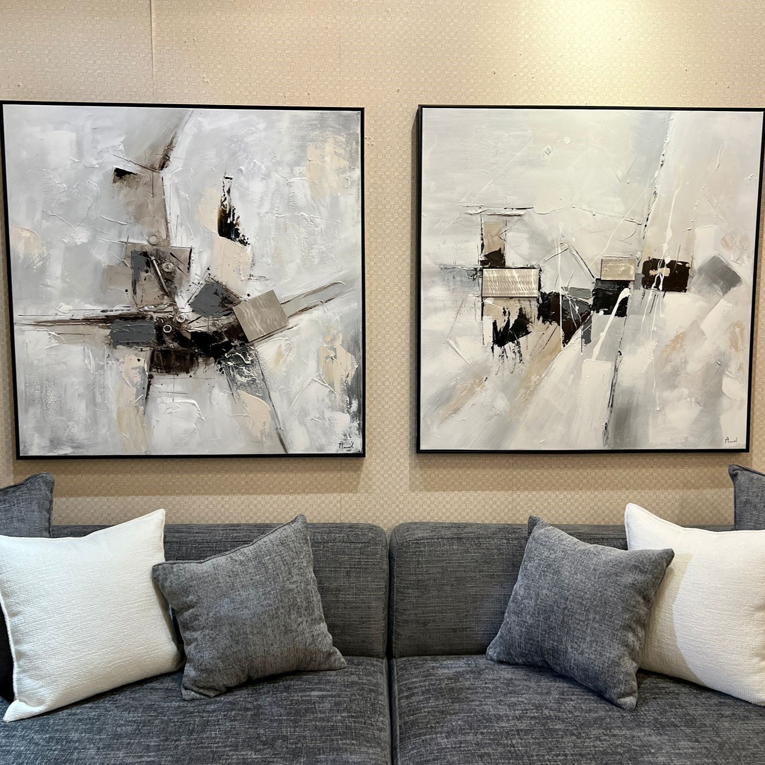 תמונת שמן בשילוב הדפסה אנאל עם מסגרת 100/100- קישוטים תמונת שמן בשילוב הדפסה אנאל עם מסגרת 100/100- קישוטים