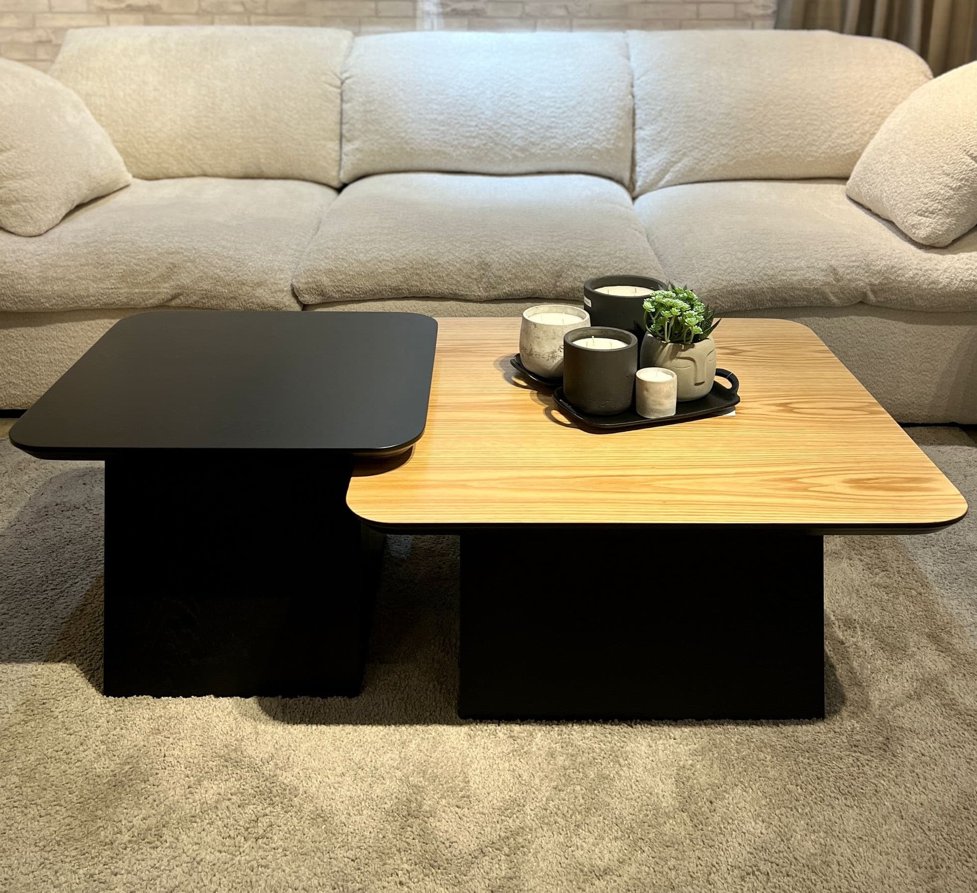 סט שולחנות סלון מרובעים דגם ויולה | בעיצוב אישי סט שולחנות סלון דגם ויולה