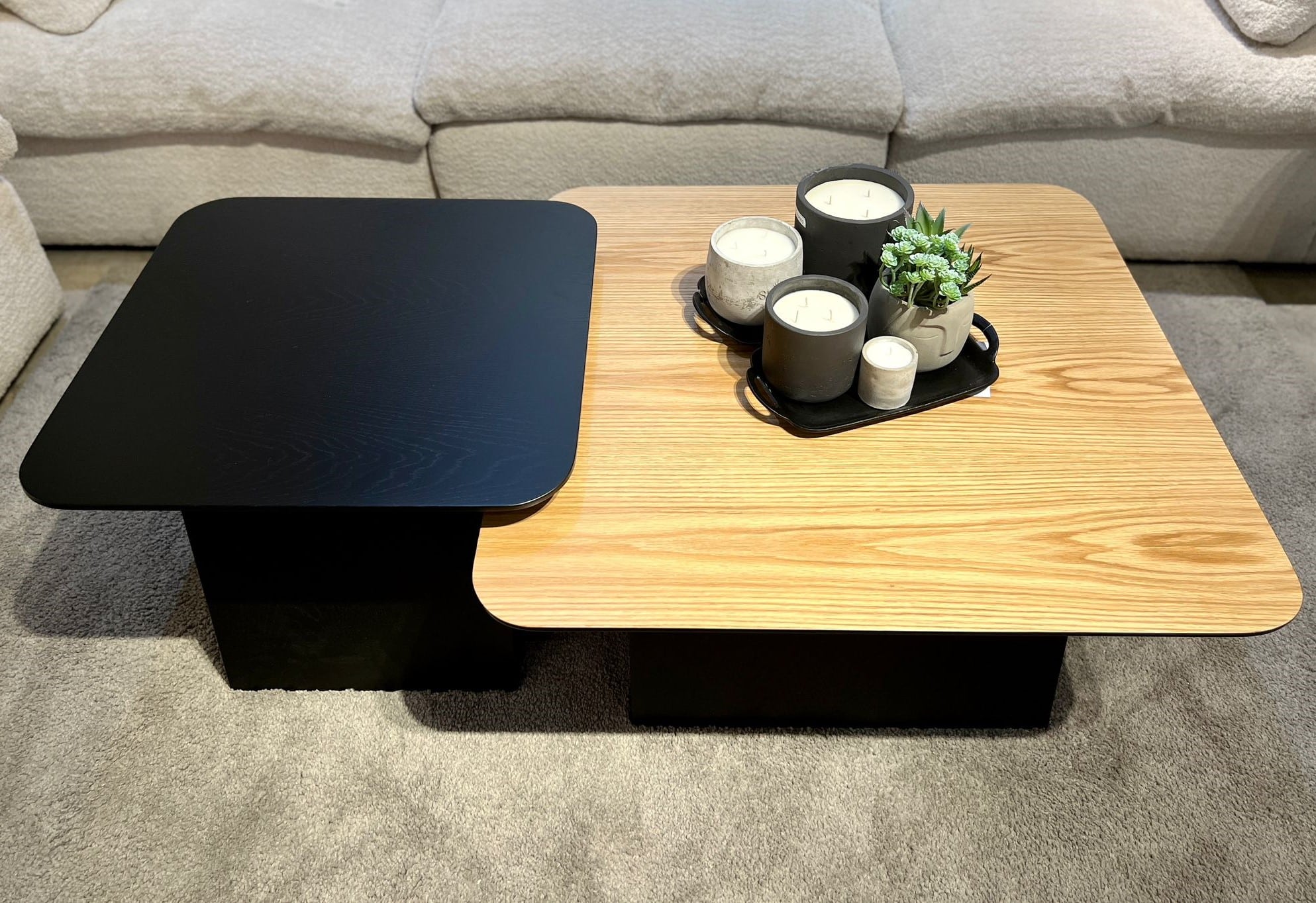 סט שולחנות סלון מרובעים דגם ויולה | בעיצוב אישי סט שולחנות סלון דגם ויולה