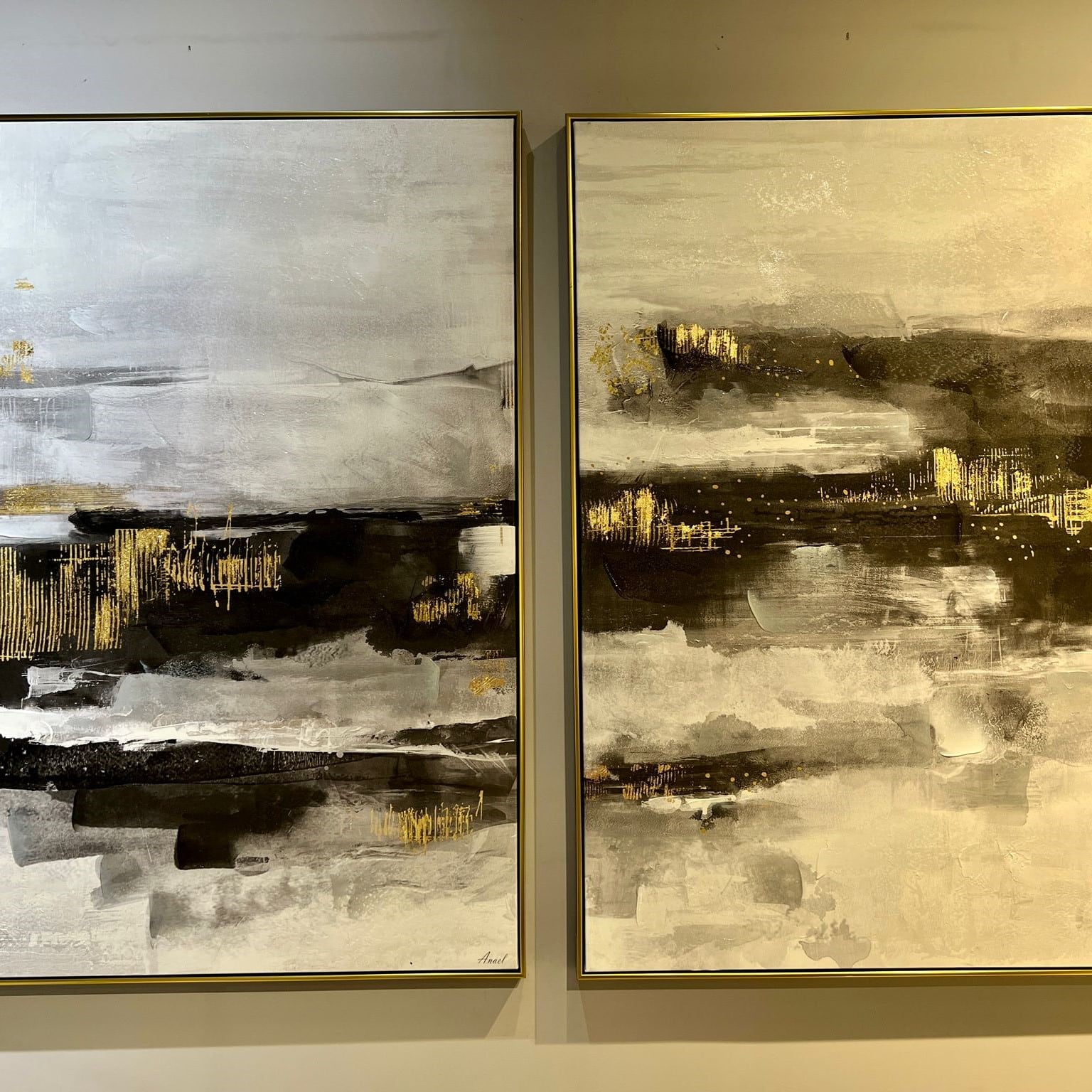 תמונה שחור זהב מוניק 120\80