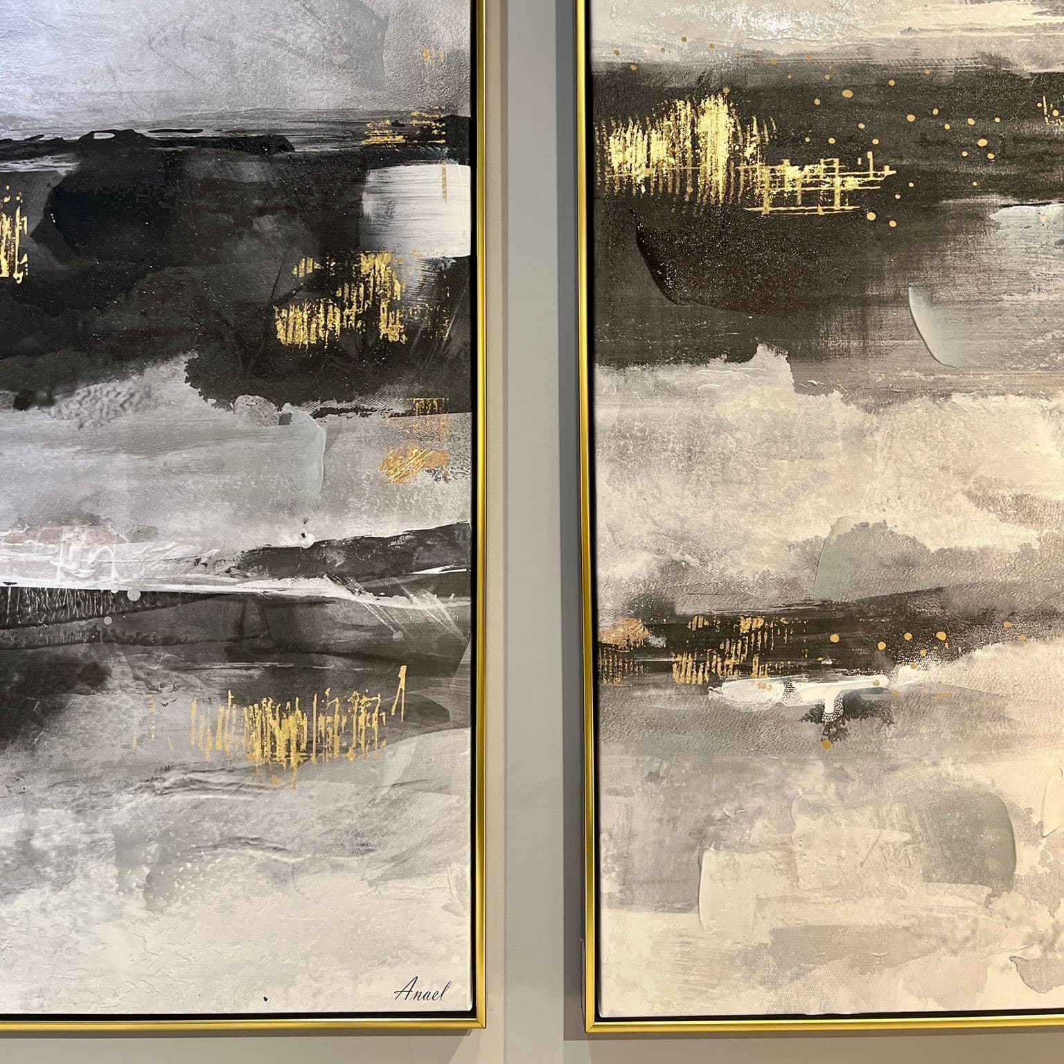 תמונה שחור זהב מוניק 120\80