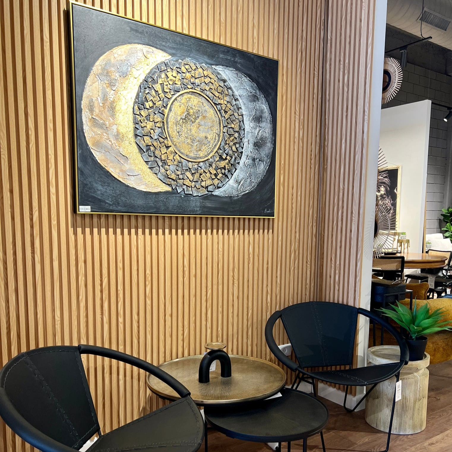 תמונה שמן אנאל רקע שחור ו3 עיגולים בשילוב הדפסה עם מסגרת 90/120 תמונה שמן אנאל רקע שחור ו3 עיגולים בשילוב הדפסה עם מסגרת 90/120