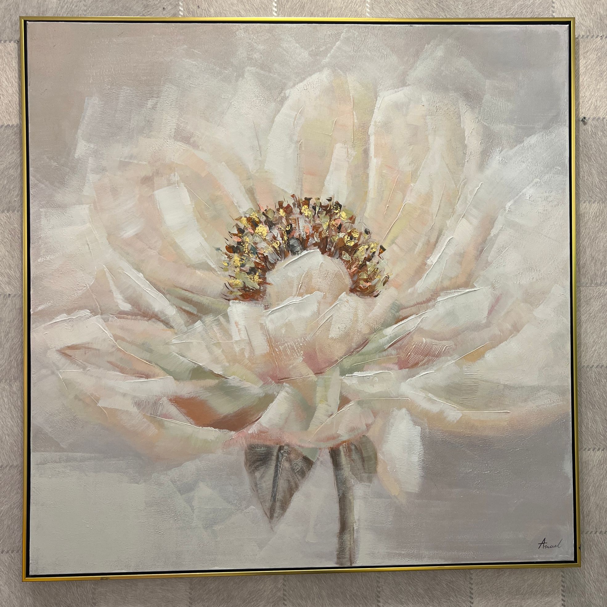 תמונת אנאל בשילוב ורוד הדפסה גוונים בהירים עם מסגרת 100/100 תמונת אנאל בשילוב ורוד הדפסה גוונים בהירים עם מסגרת 100/100