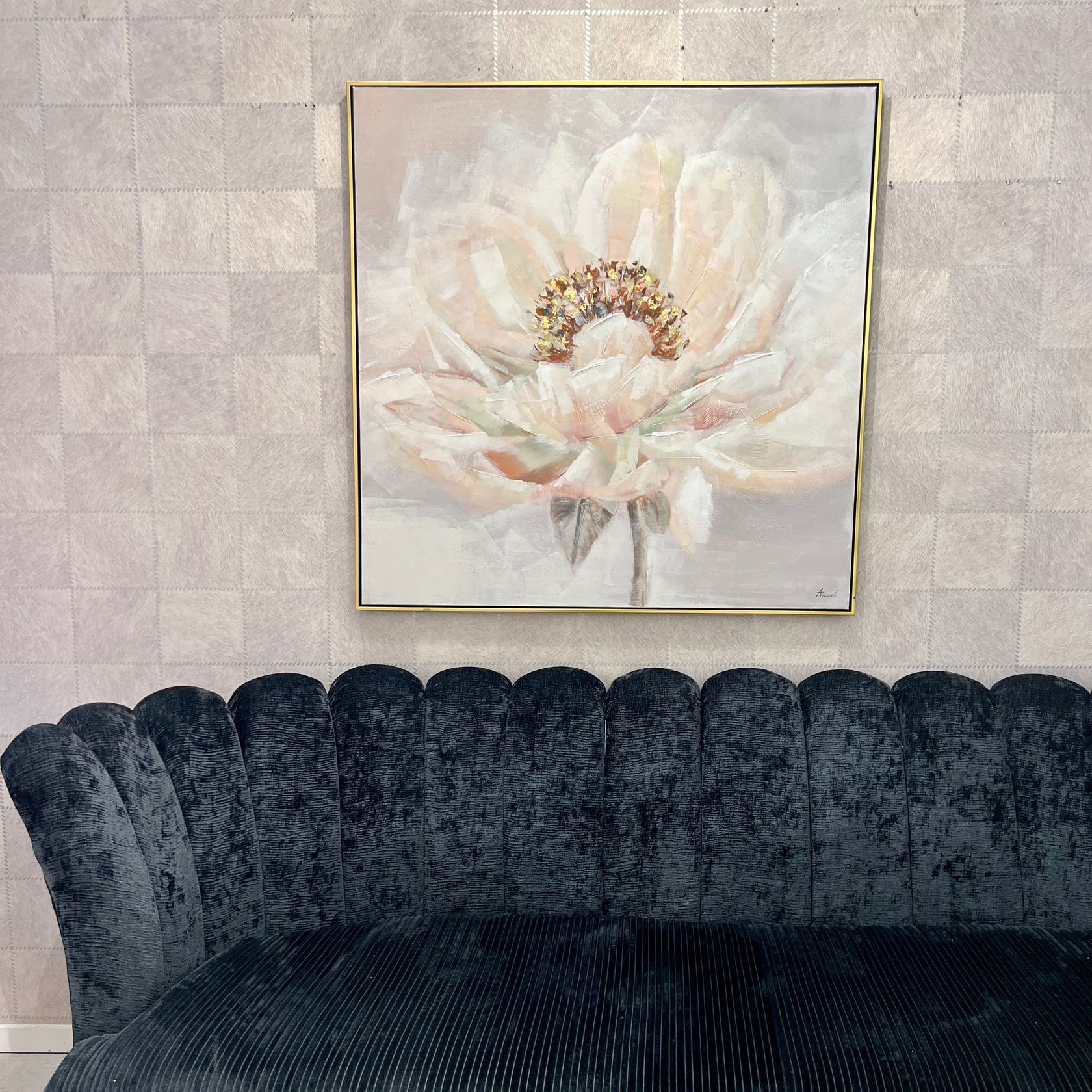 תמונת אנאל בשילוב ורוד הדפסה גוונים בהירים עם מסגרת 100/100 תמונת אנאל בשילוב ורוד הדפסה גוונים בהירים עם מסגרת 100/100