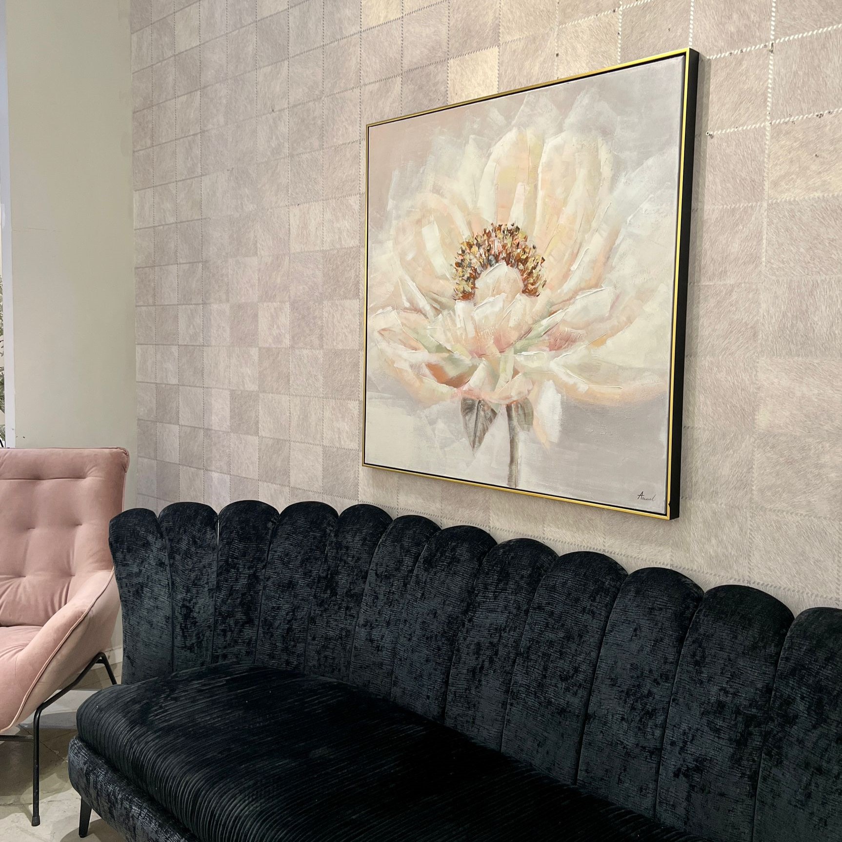 תמונת אנאל בשילוב ורוד הדפסה גוונים בהירים עם מסגרת 100/100 תמונת אנאל בשילוב ורוד הדפסה גוונים בהירים עם מסגרת 100/100