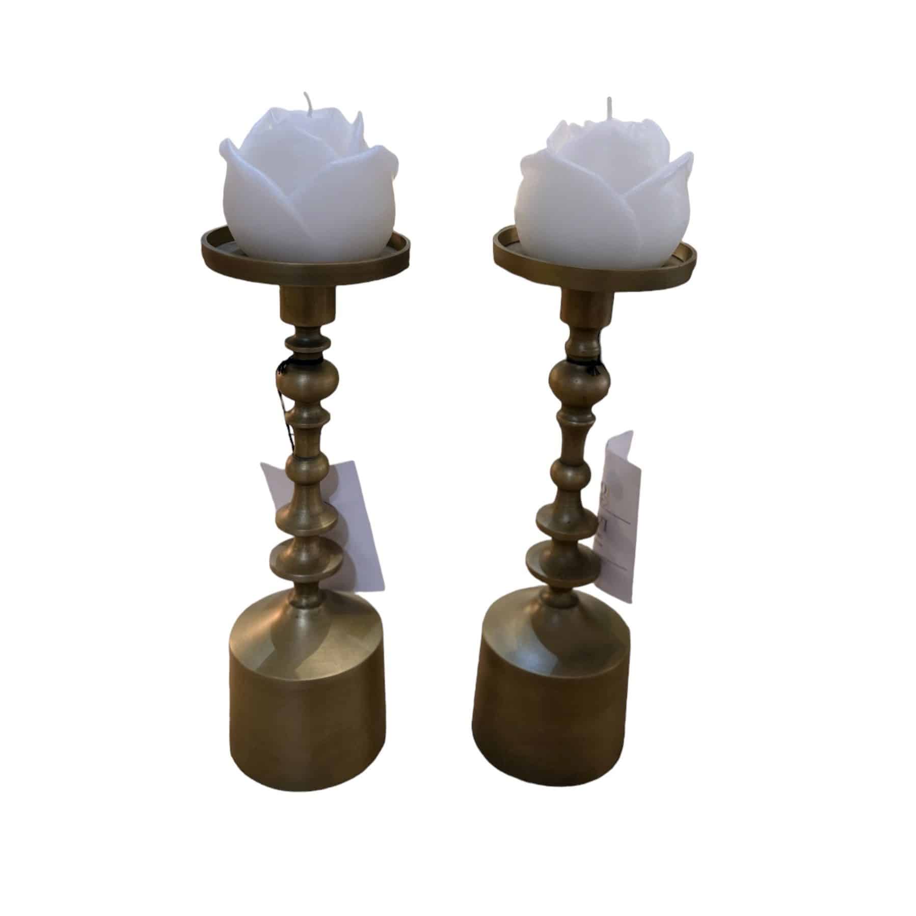 נר שושנה ורד שמנת דגם איקו