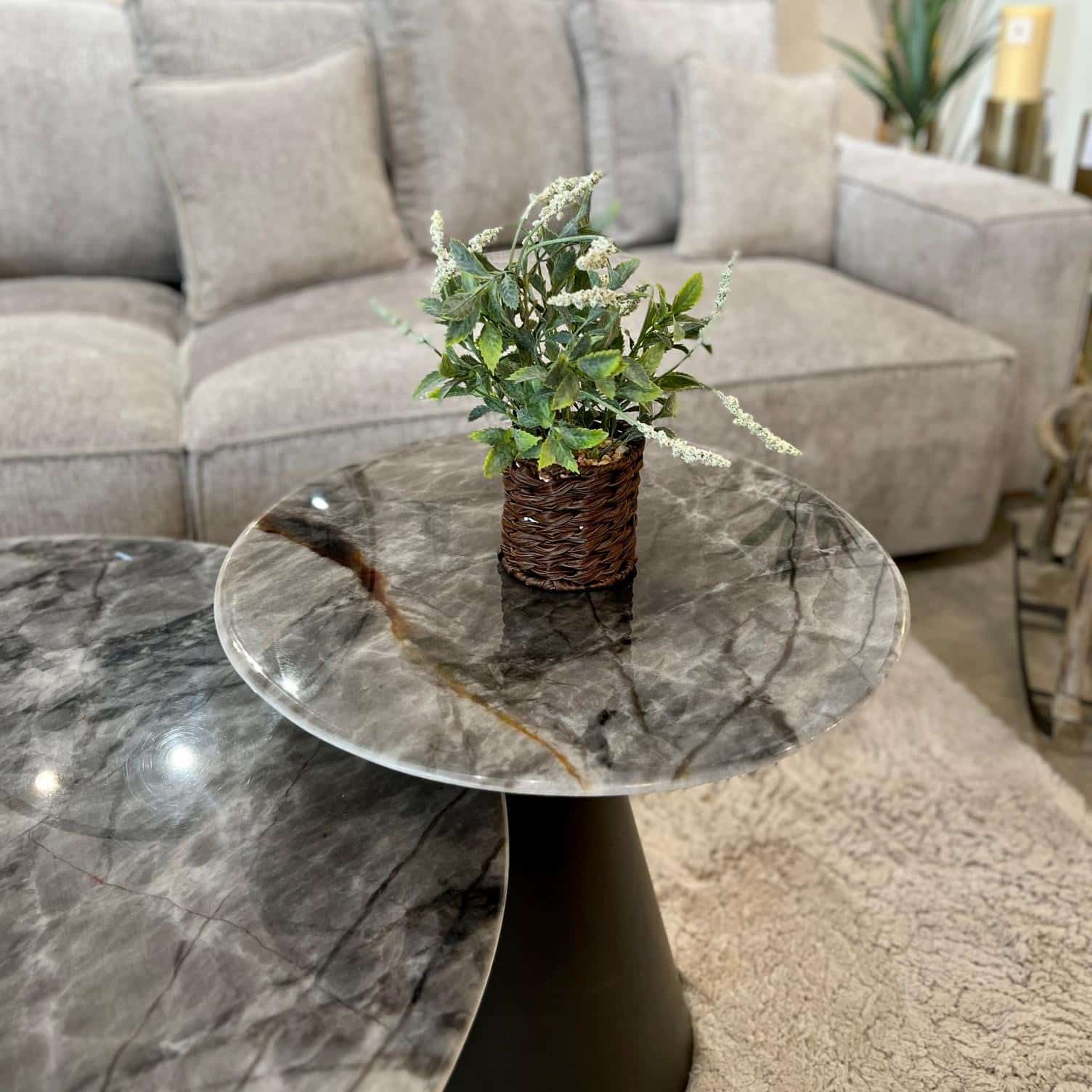 עציץ פרחים לבנים דגם איקו עציץ פרחים לבנים דגם איקו