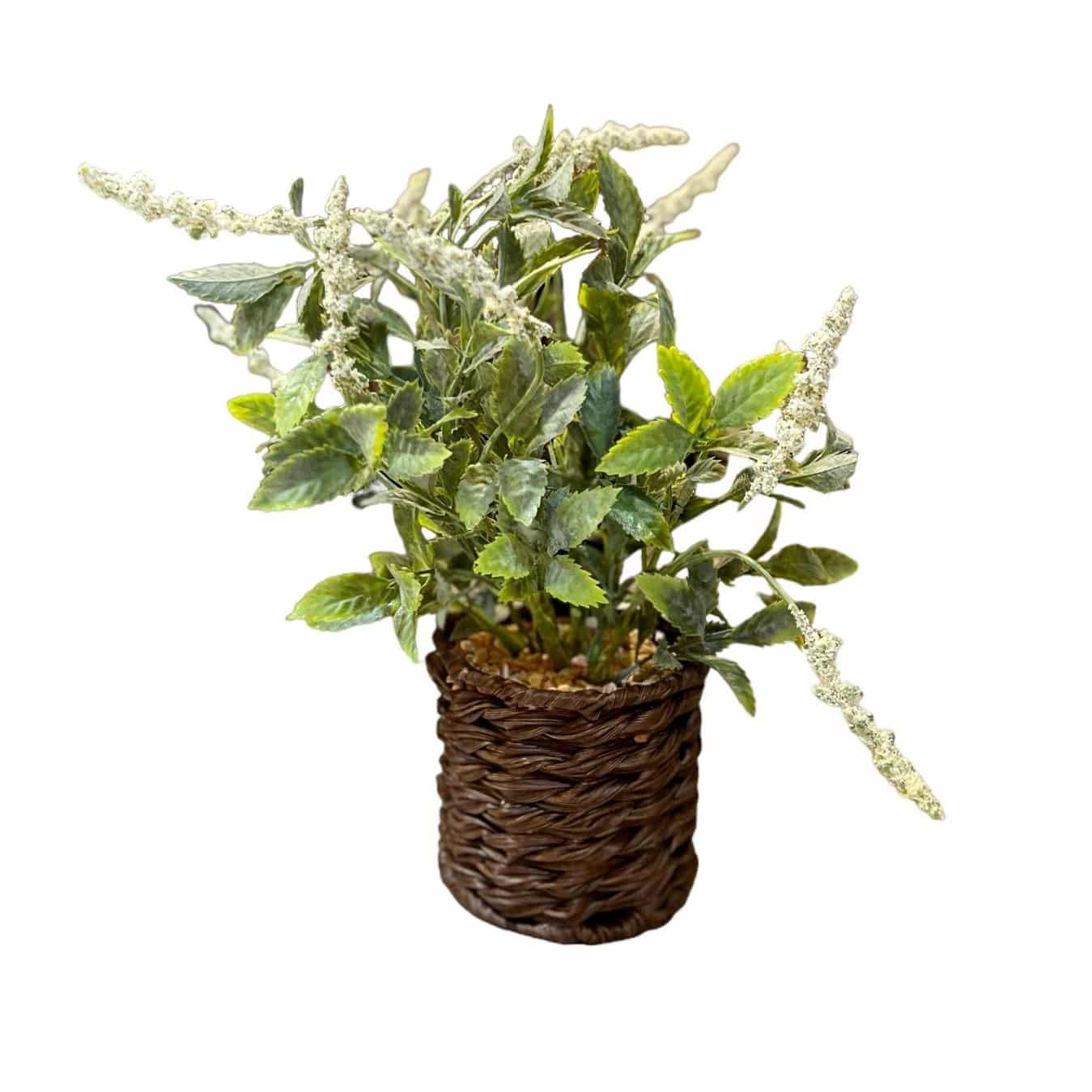 עציץ פרחים לבנים דגם איקו עציץ פרחים לבנים דגם איקו