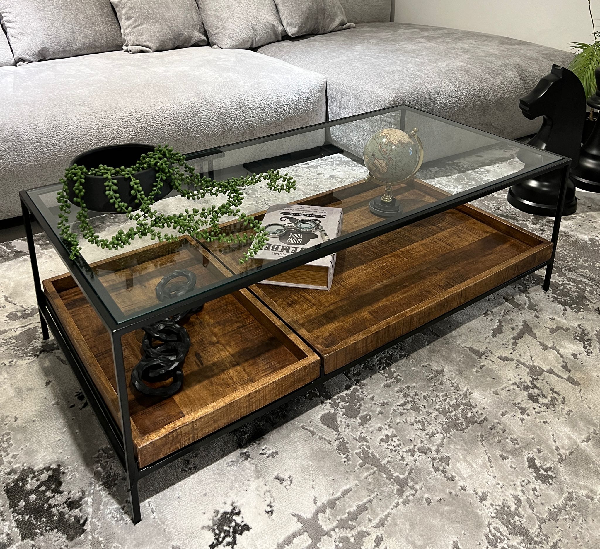 קופי טייבל בלאק ווד טריי קופי טייבל בלאק ווד טריי