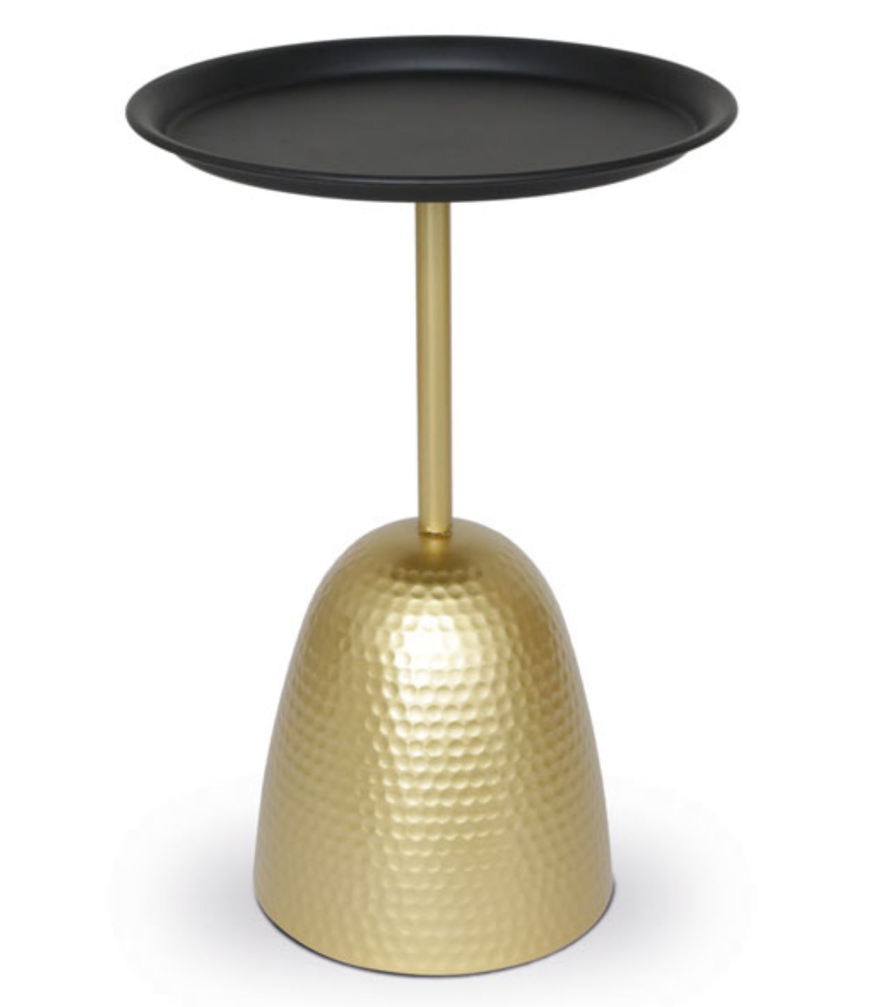 שולחן צד מתכת בצבע שחור זהב