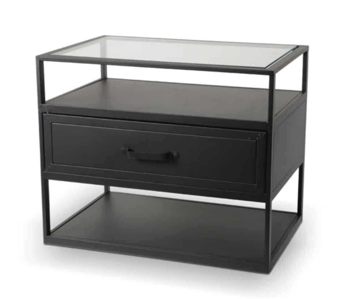 שידת צד מתכת עם מגירה שידת צד מתכת עם מגירה