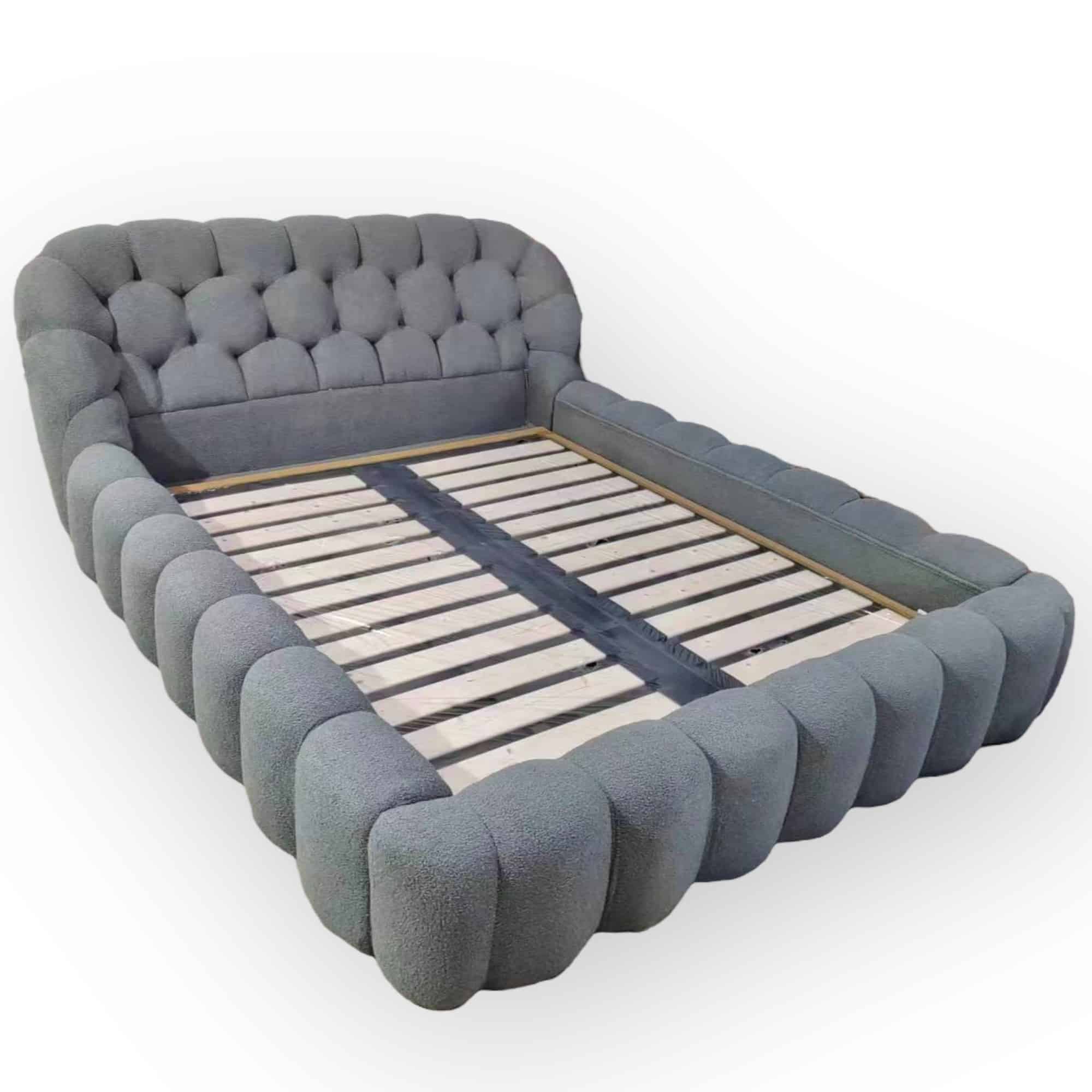 מיטה בלה דגם קימי בוקלה אפור מיטה בלה דגם קימי בוקלה אפור