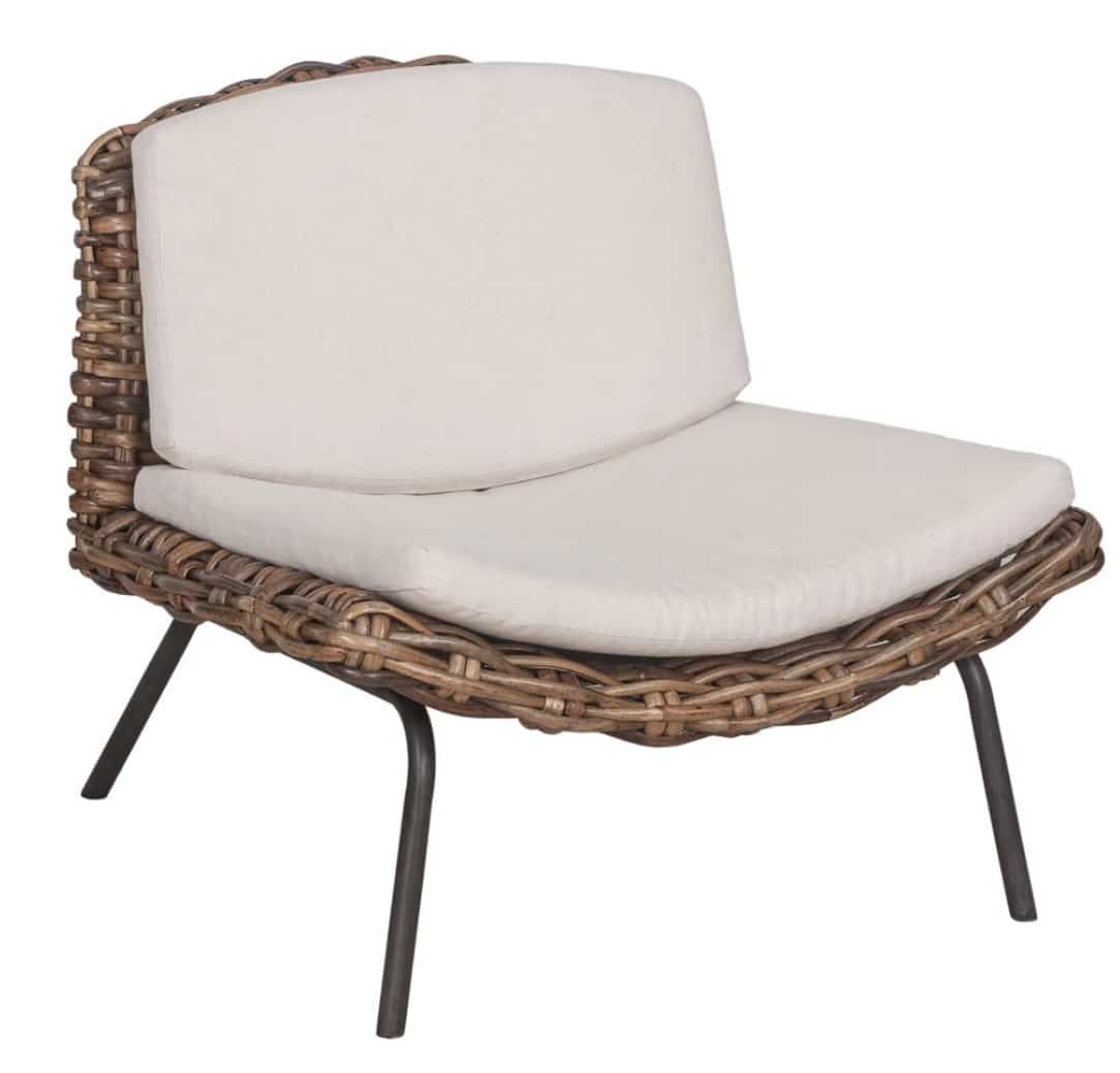 כורסא בוהו שיק בשילוב ראטן דגם ניו יורק כורסא בוהו שיק בשילוב ראטן דגם ניו יורק